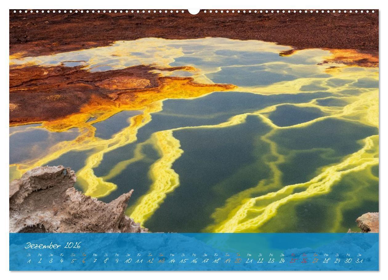 Beispielinhalt (Bild) Natur abstrakt Farben und Strukturen (Wandkalender 2026 DIN A2 quer), CALVENDO Monatskalender