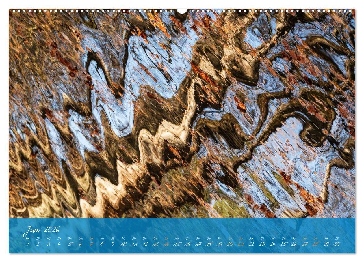 Beispielinhalt (Bild) Natur abstrakt Farben und Strukturen (Wandkalender 2026 DIN A2 quer), CALVENDO Monatskalender
