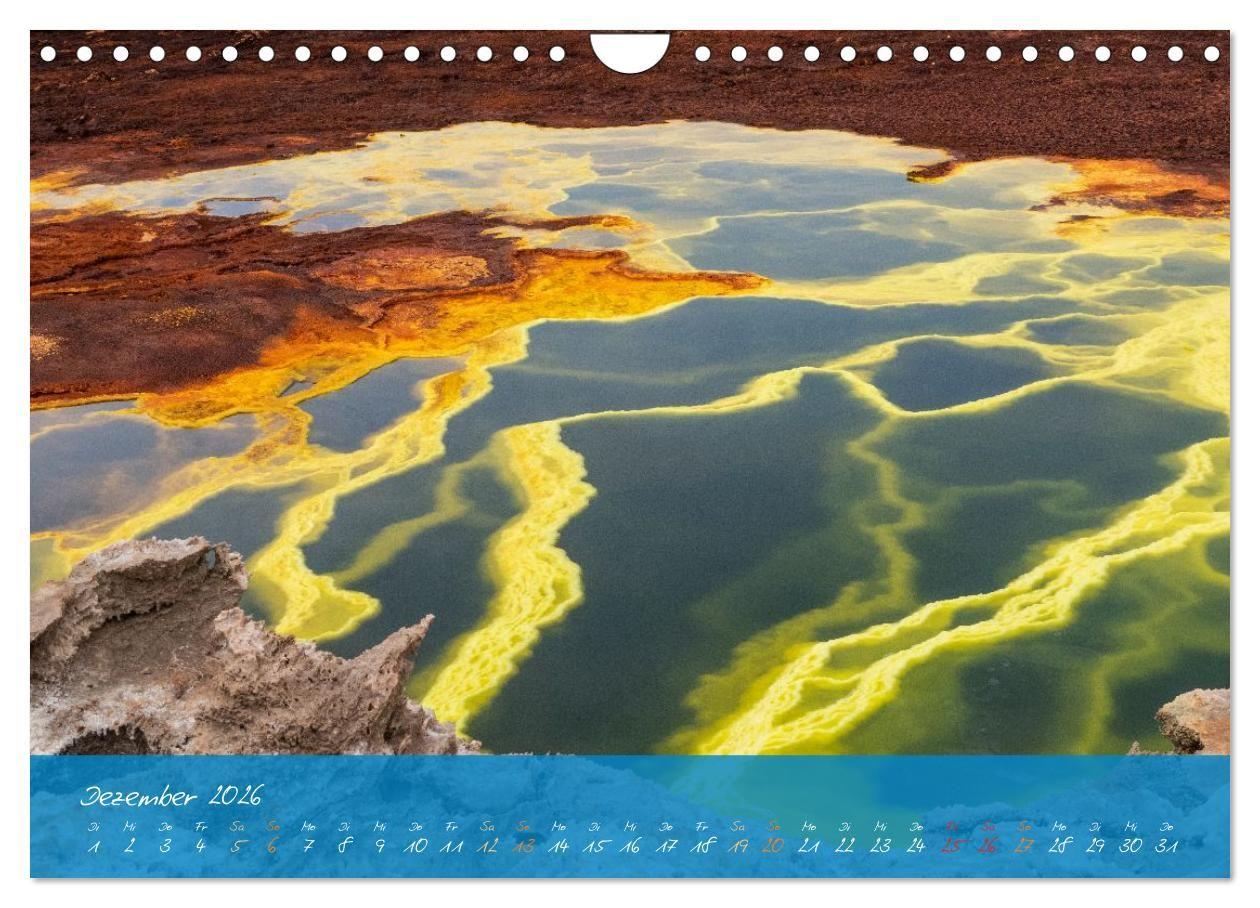 Beispielinhalt (Bild) Natur abstrakt Farben und Strukturen (Wandkalender 2026 DIN A4 quer), CALVENDO Monatskalender