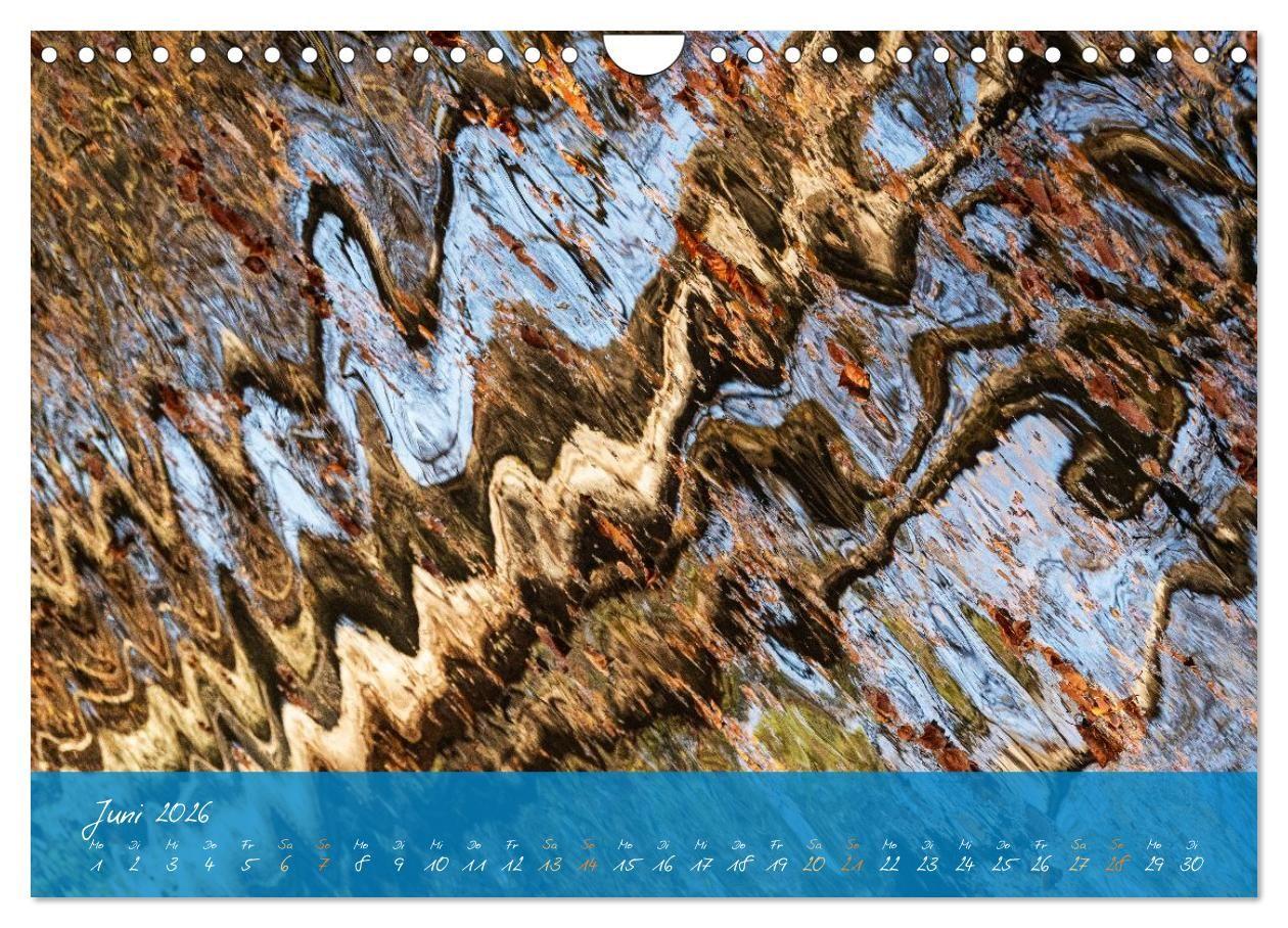 Beispielinhalt (Bild) Natur abstrakt Farben und Strukturen (Wandkalender 2026 DIN A4 quer), CALVENDO Monatskalender