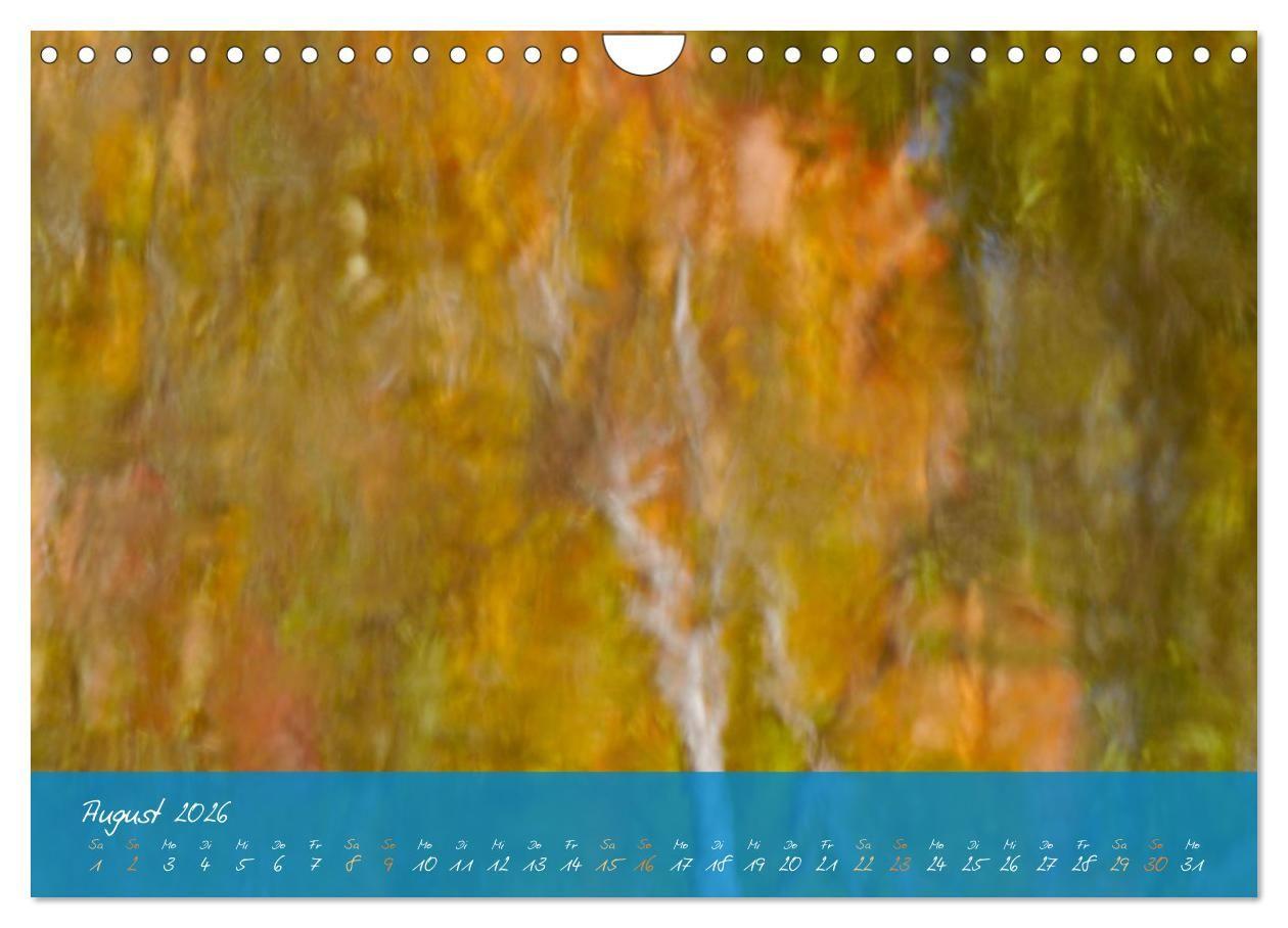 Beispielinhalt (Bild) Natur abstrakt Farben und Strukturen (Wandkalender 2026 DIN A4 quer), CALVENDO Monatskalender