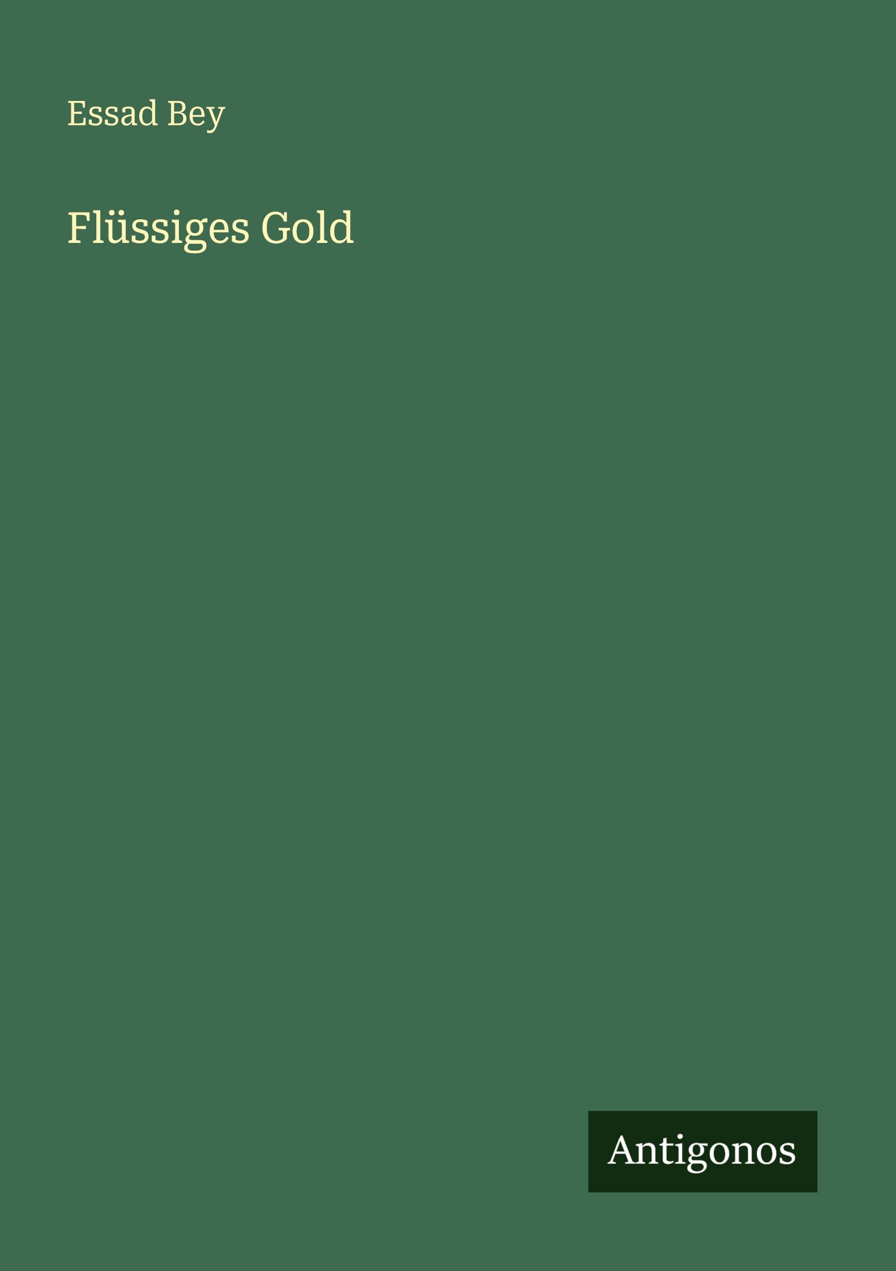 Vorderes Coverbild Flüssiges Gold