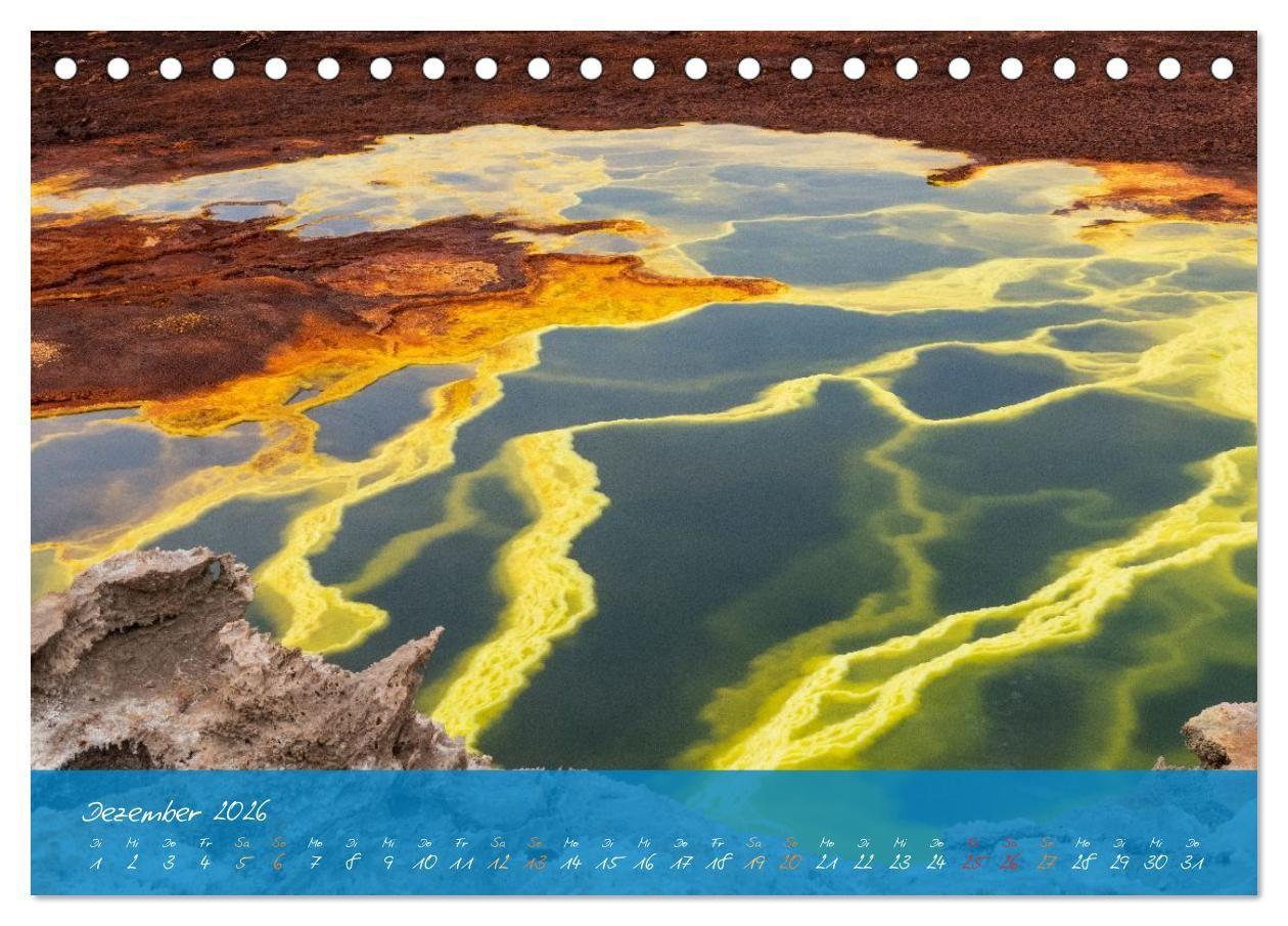 Beispielinhalt (Bild) Natur abstrakt Farben und Strukturen (Tischkalender 2026 DIN A5 quer), CALVENDO Monatskalender