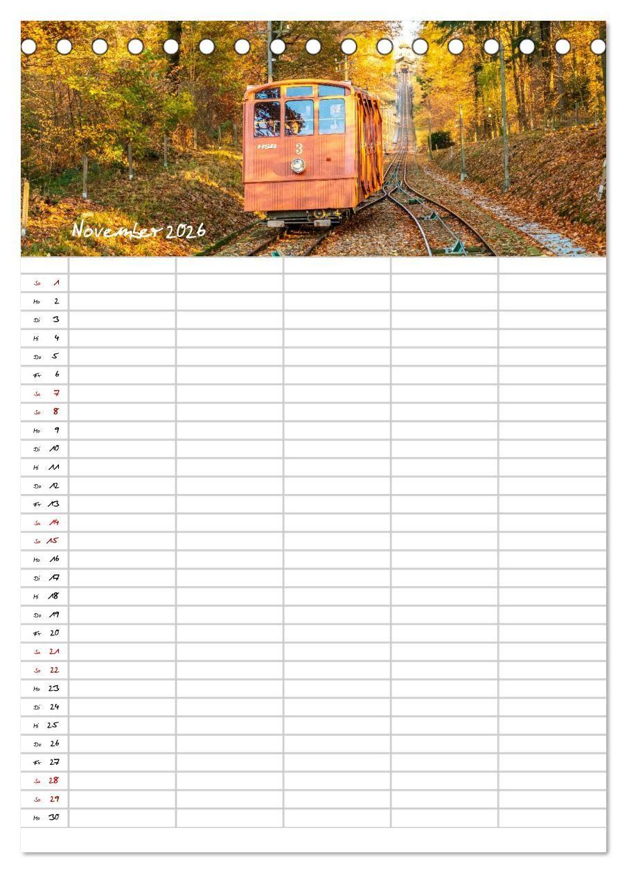Beispielinhalt (Bild) Heidelberger Familienkalender (Tischkalender 2026 DIN A5 hoch), CALVENDO Monatskalender