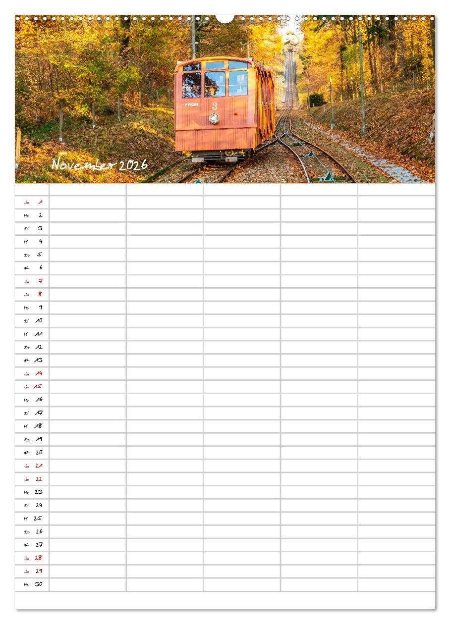 Beispielinhalt (Bild) Heidelberger Familienkalender (Wandkalender 2026 DIN A2 hoch), CALVENDO Monatskalender