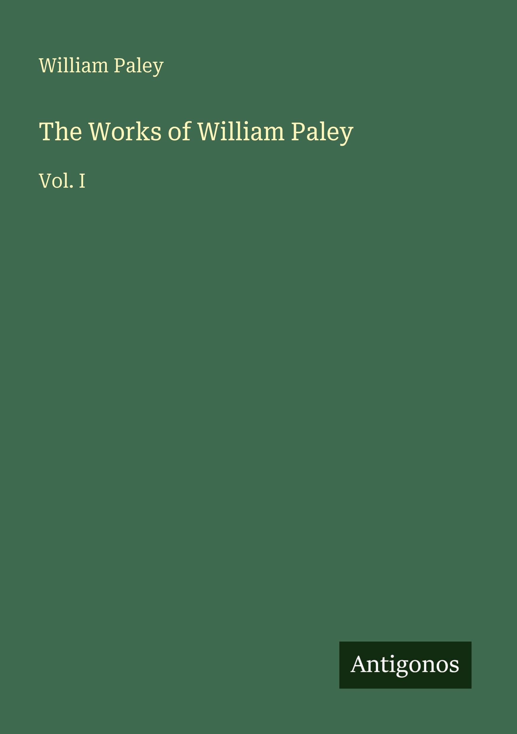 Vorderes Coverbild The Works of William Paley