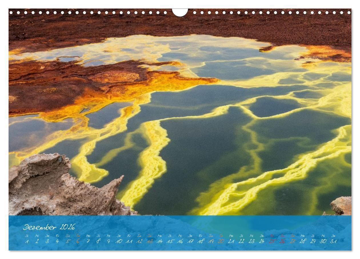 Beispielinhalt (Bild) Natur abstrakt Farben und Strukturen (Wandkalender 2026 DIN A3 quer), CALVENDO Monatskalender