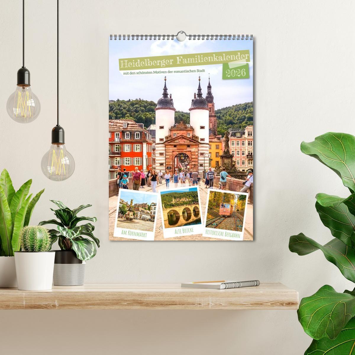 Beispielinhalt (Bild) Heidelberger Familienkalender (Wandkalender 2026 DIN A3 hoch), CALVENDO Monatskalender