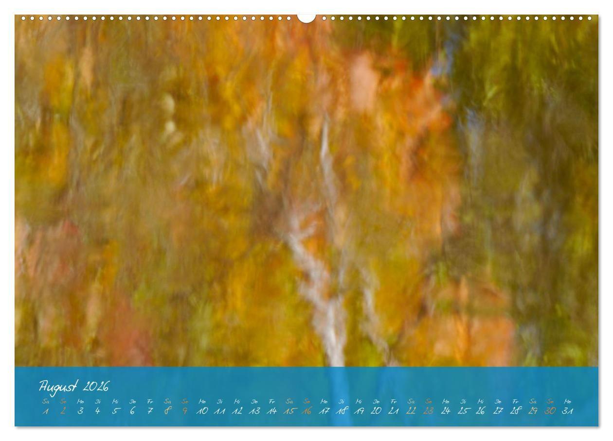Beispielinhalt (Bild) Natur abstrakt Farben und Strukturen (hochwertiger Premium Wandkalender 2026 DIN A2 quer), Kunstdruck in Hochglanz