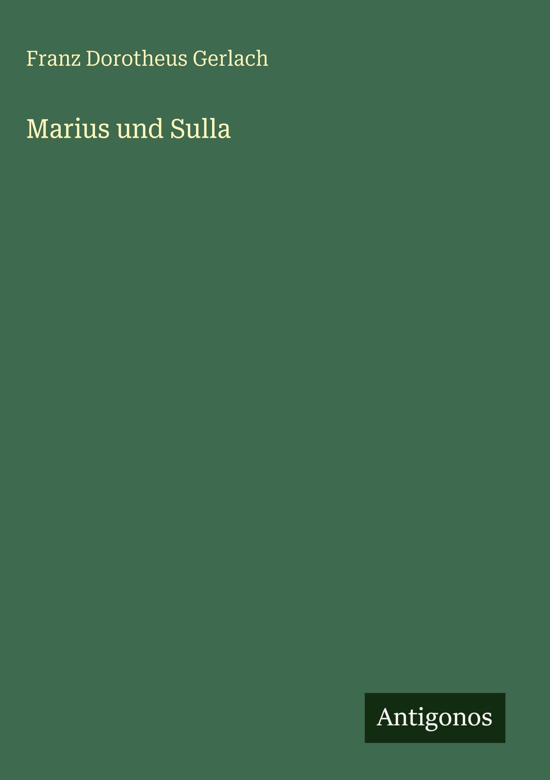 Vorderes Coverbild Marius und Sulla