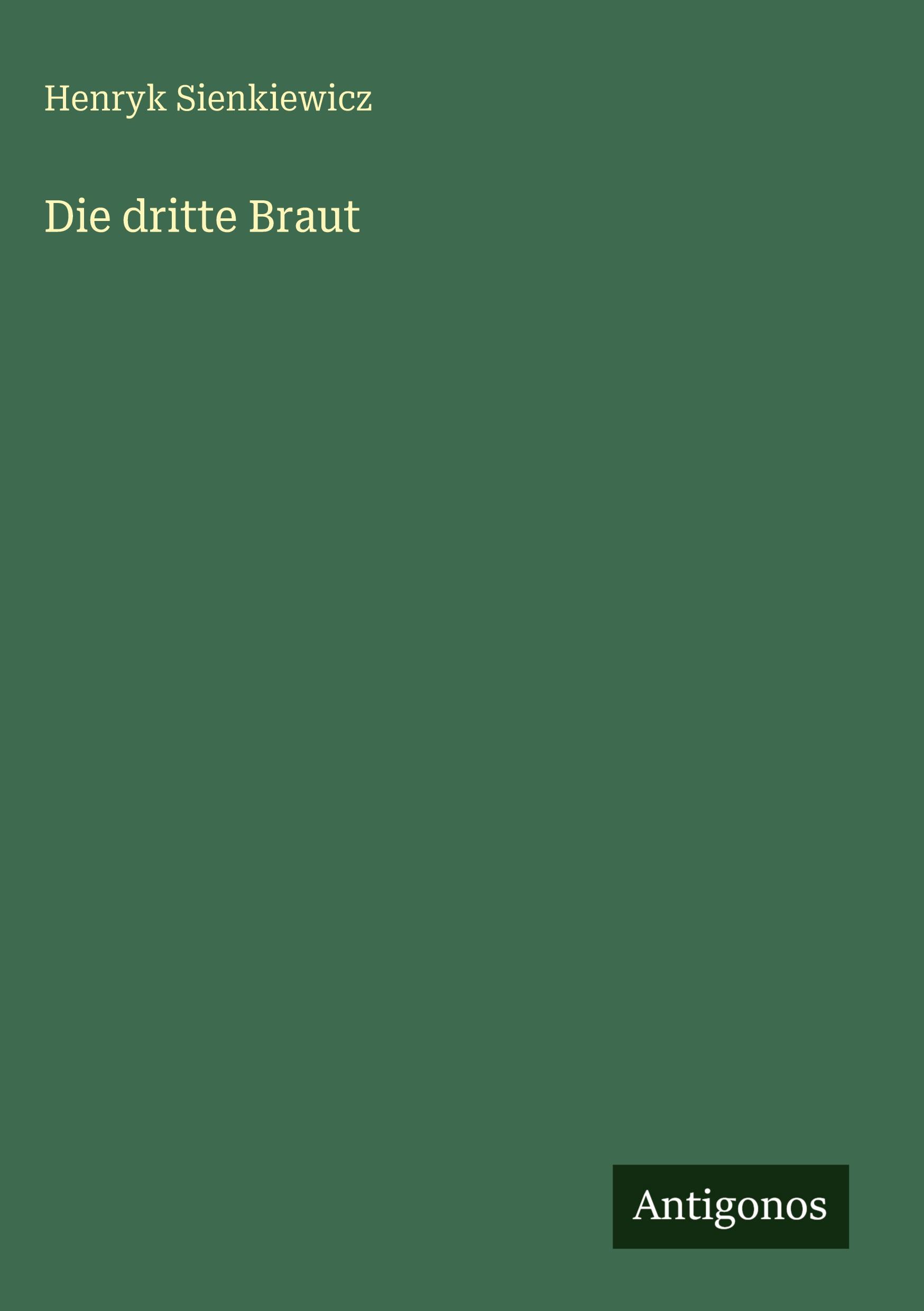 Vorderes Coverbild Die dritte Braut