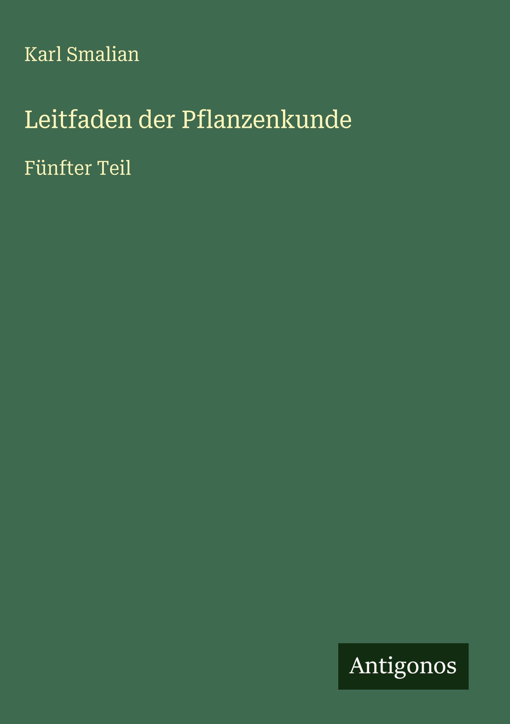 Vorderes Coverbild Leitfaden der Pflanzenkunde