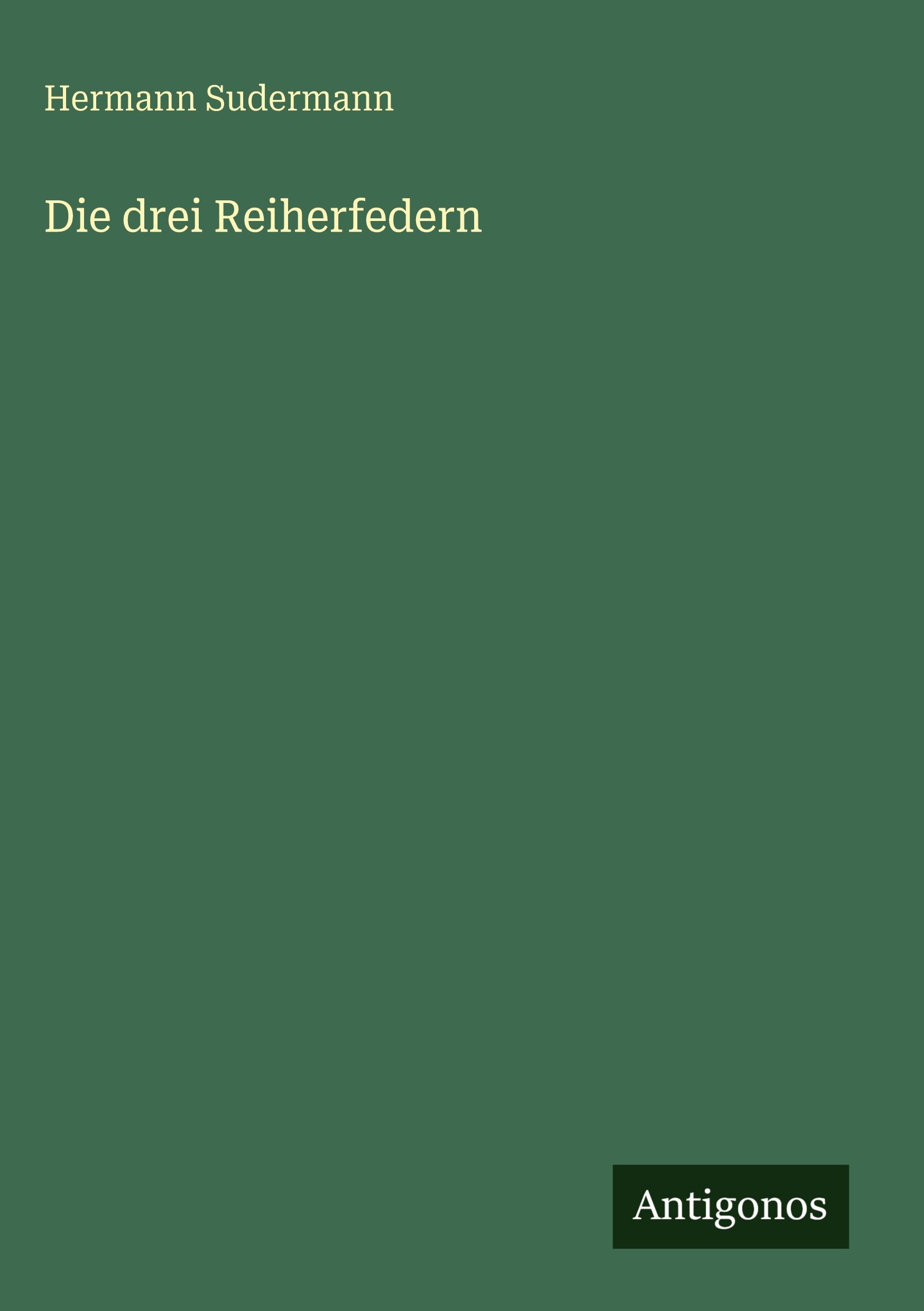 Vorderes Coverbild Die drei Reiherfedern