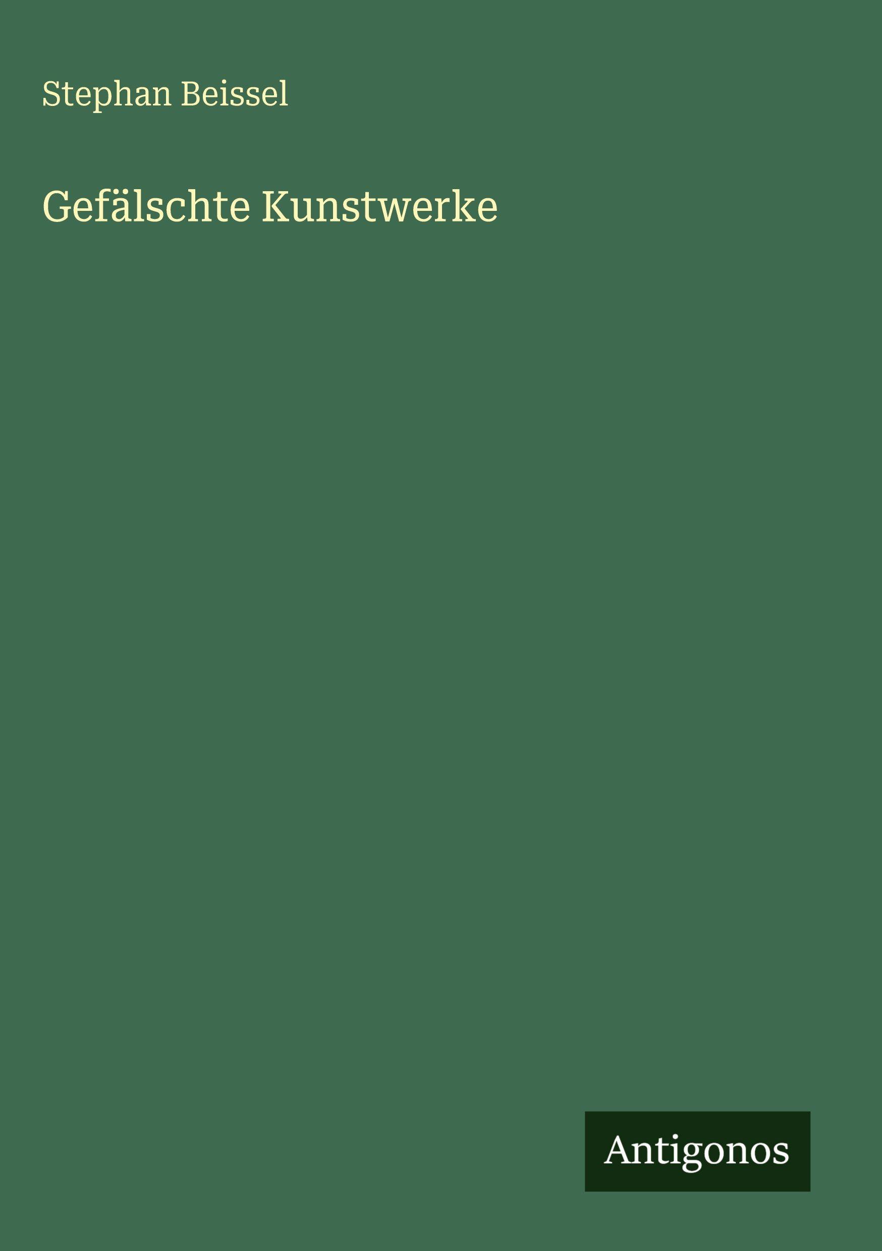 Vorderes Coverbild Gefälschte Kunstwerke