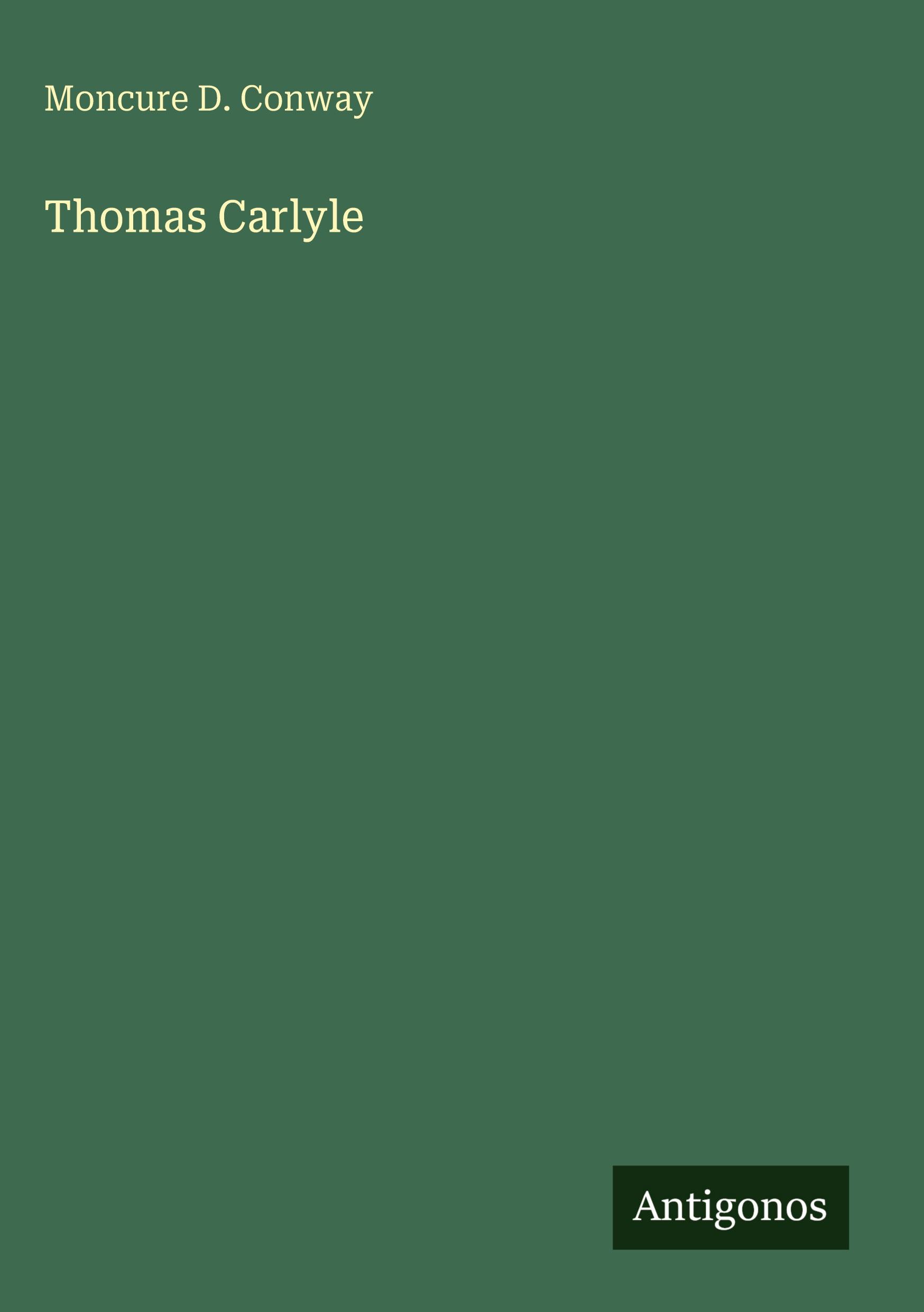 Vorderes Coverbild Thomas Carlyle