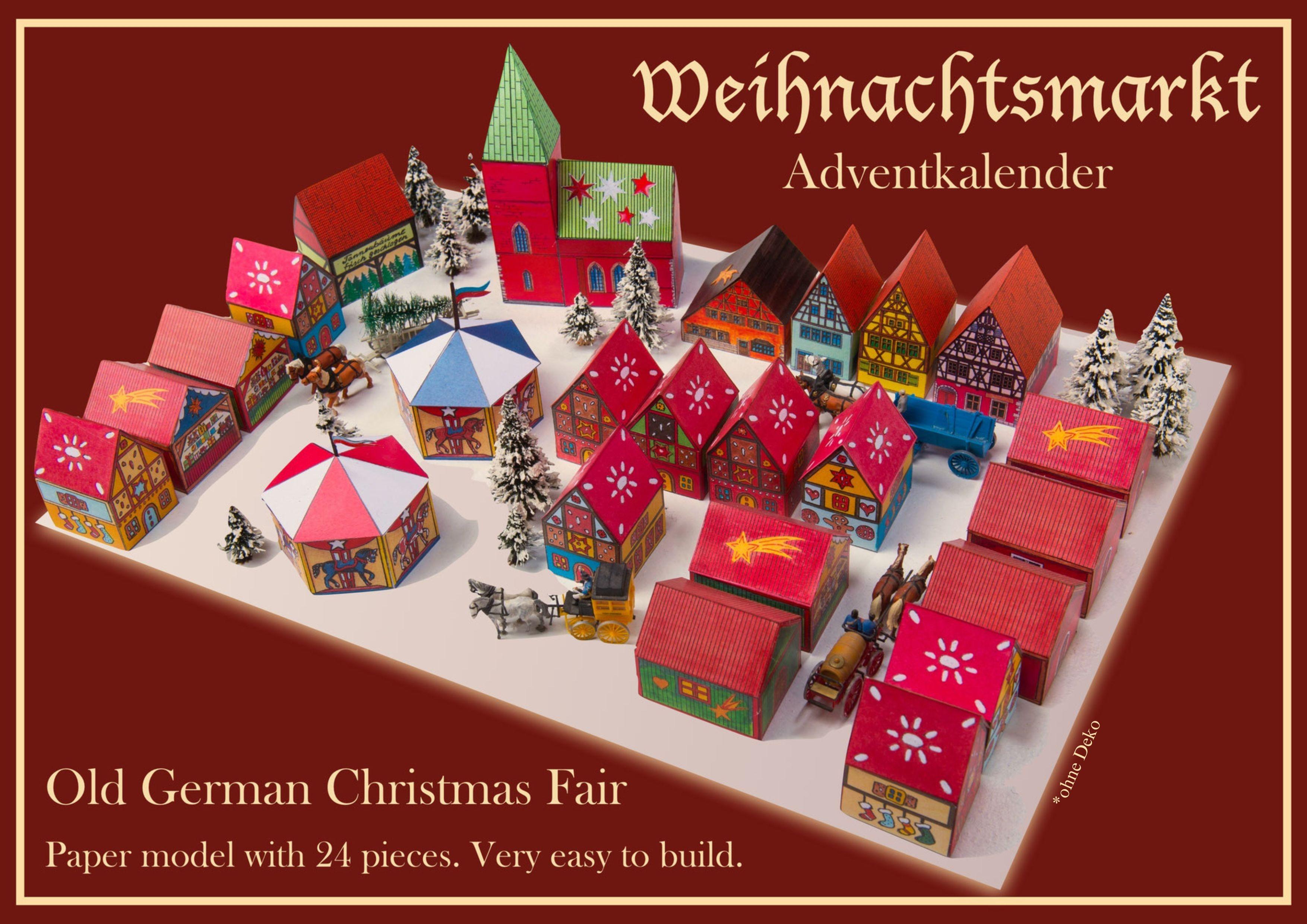 Vorderes Coverbild Weihnachtsmarkt - Papiermodell