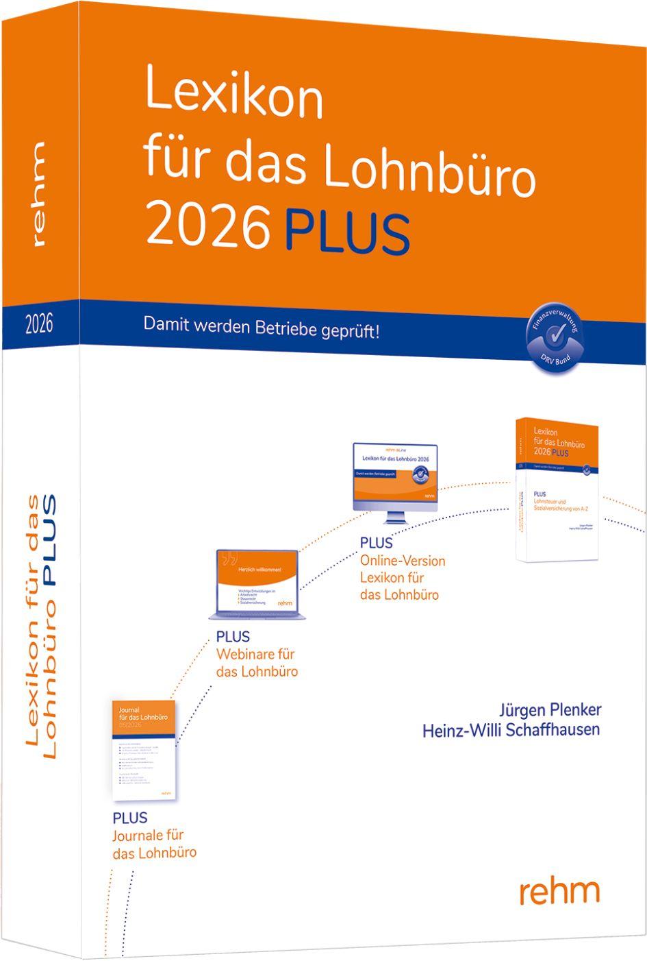 Vorderes Coverbild Lexikon für das Lohnbüro 2026 PLUS