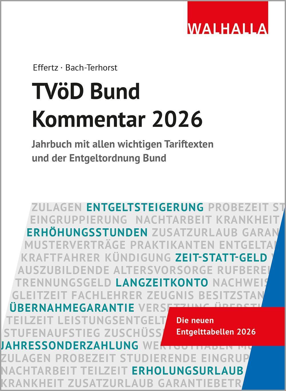 Vorderes Coverbild TVöD Bund Kommentar 2026