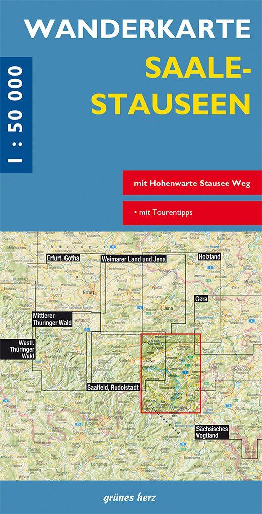 Vorderes Coverbild Wanderkarte Saalestauseen
