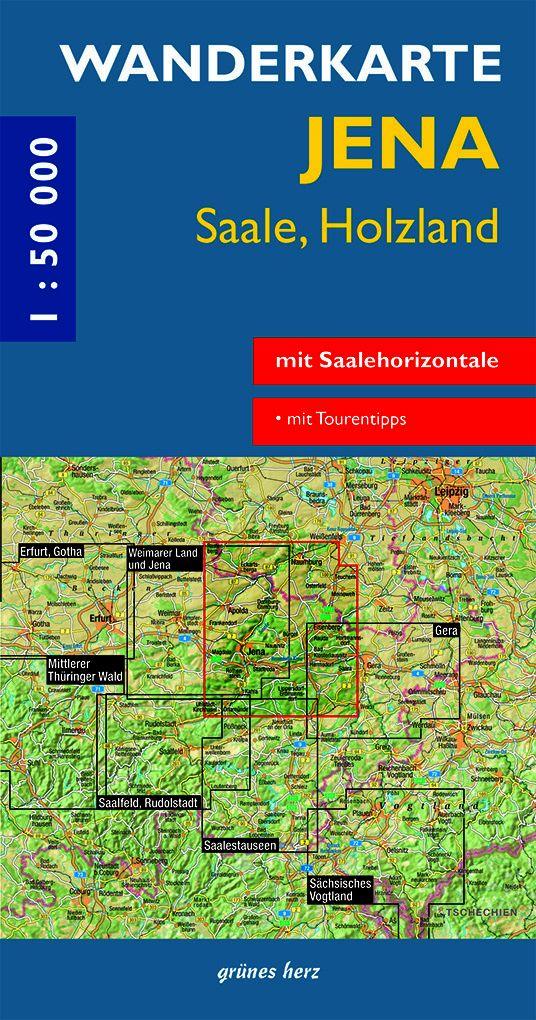 Vorderes Coverbild Wanderkarte Jena, Saale, Holzland