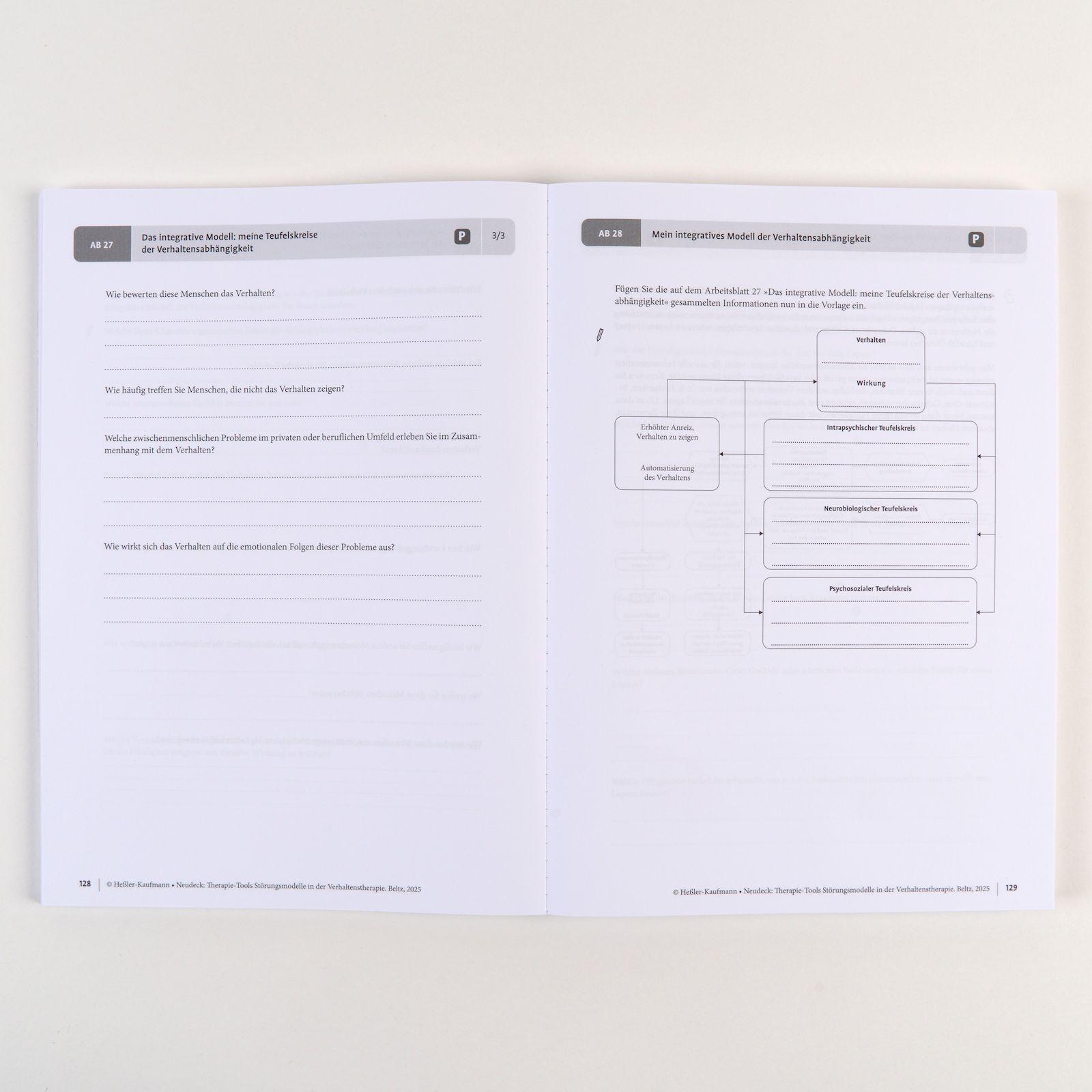 Beispielinhalt (Bild) Therapie-Tools Störungsmodelle in der Verhaltenstherapie