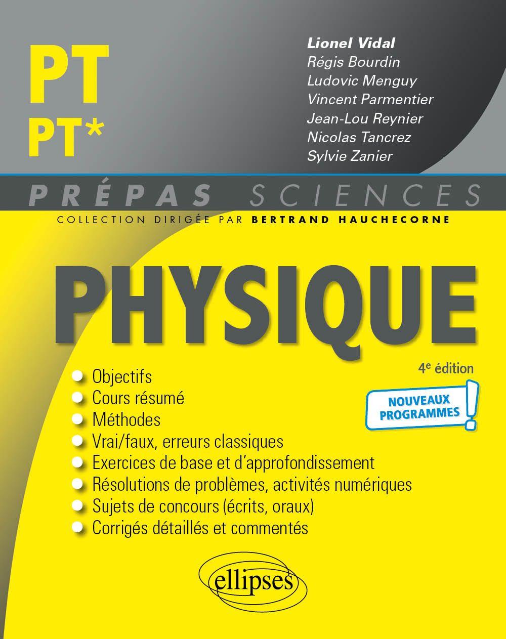 Vorderes Coverbild Physique PT/PT* - Programme 2022