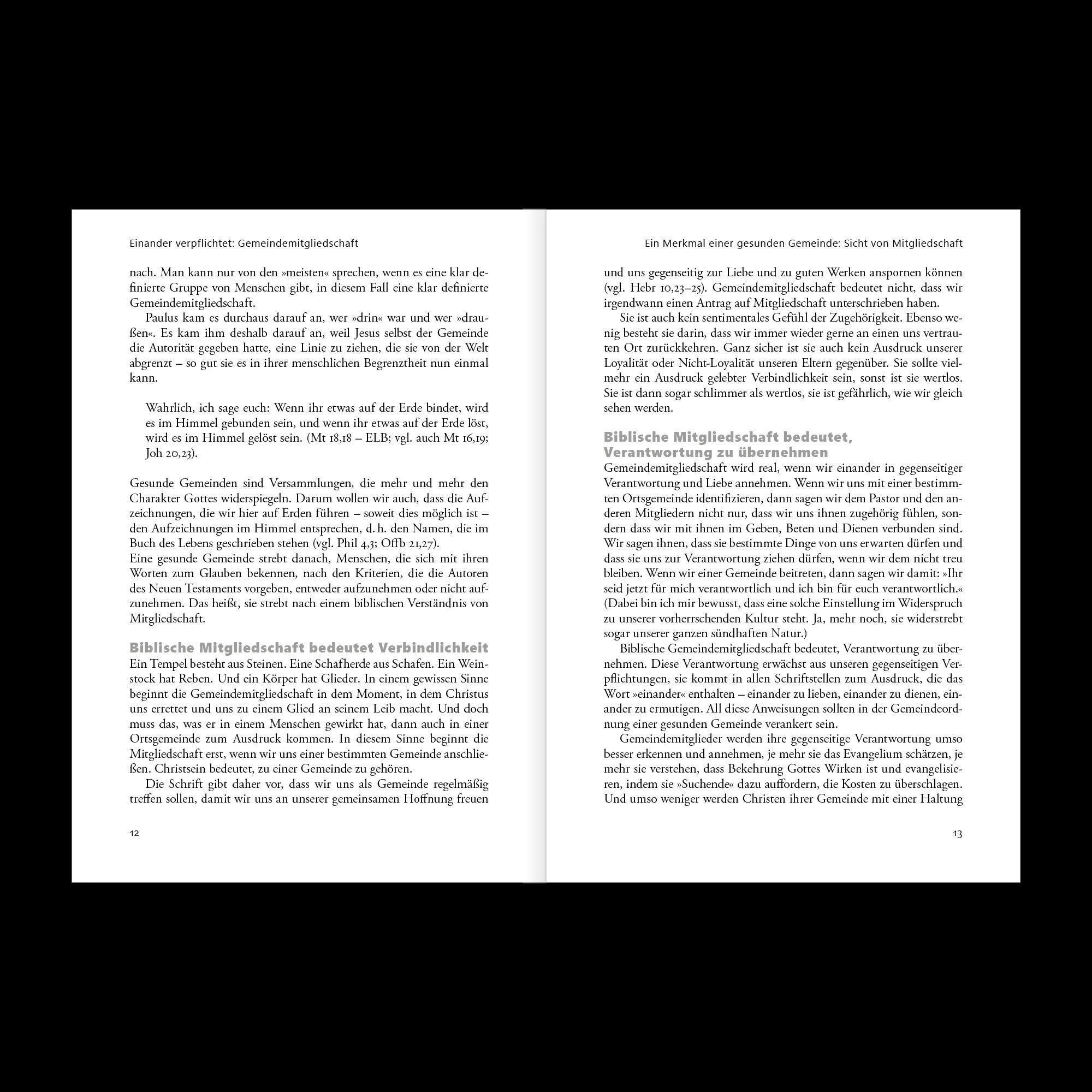 Beispielinhalt (Bild) Einander verpflichtet