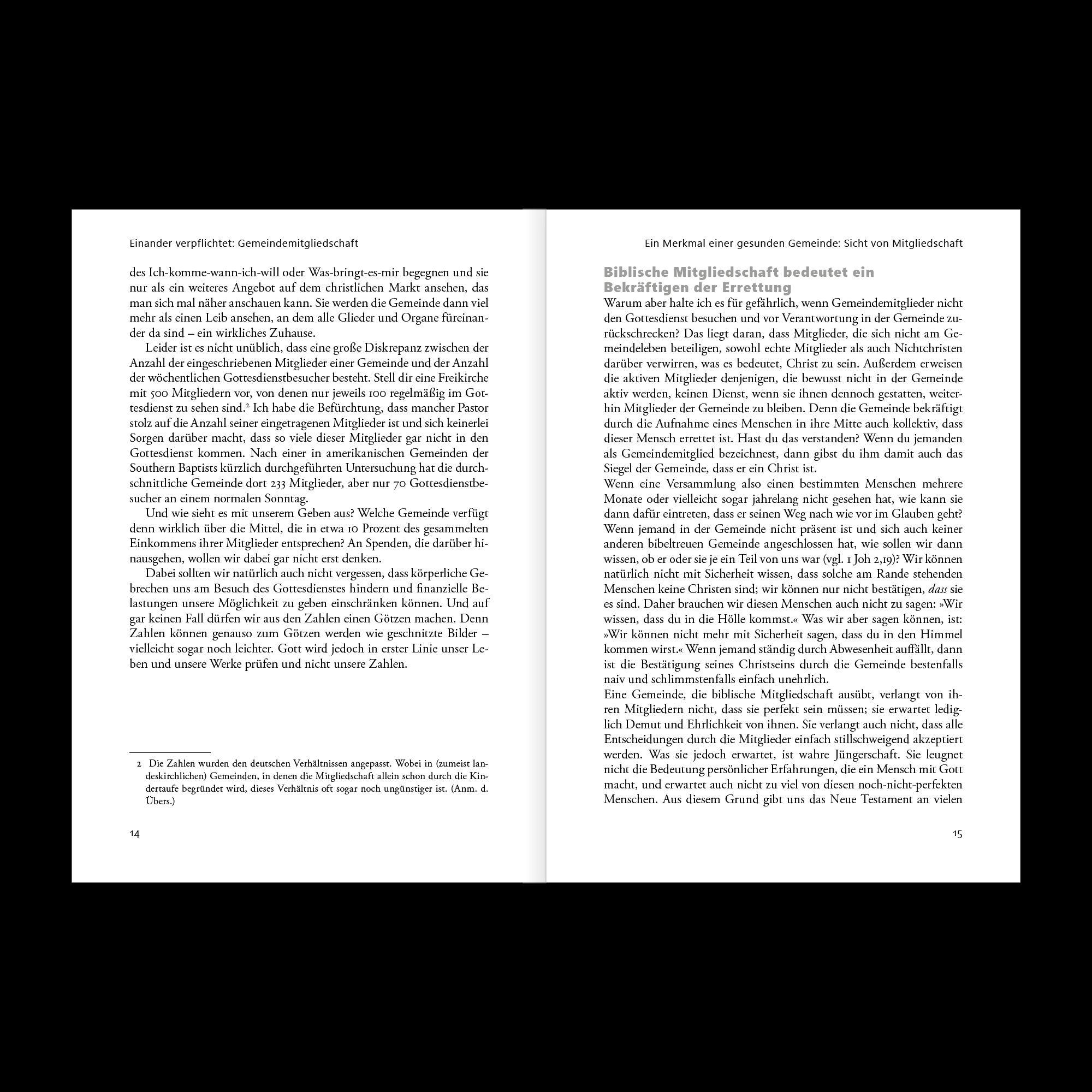 Beispielinhalt (Bild) Einander verpflichtet