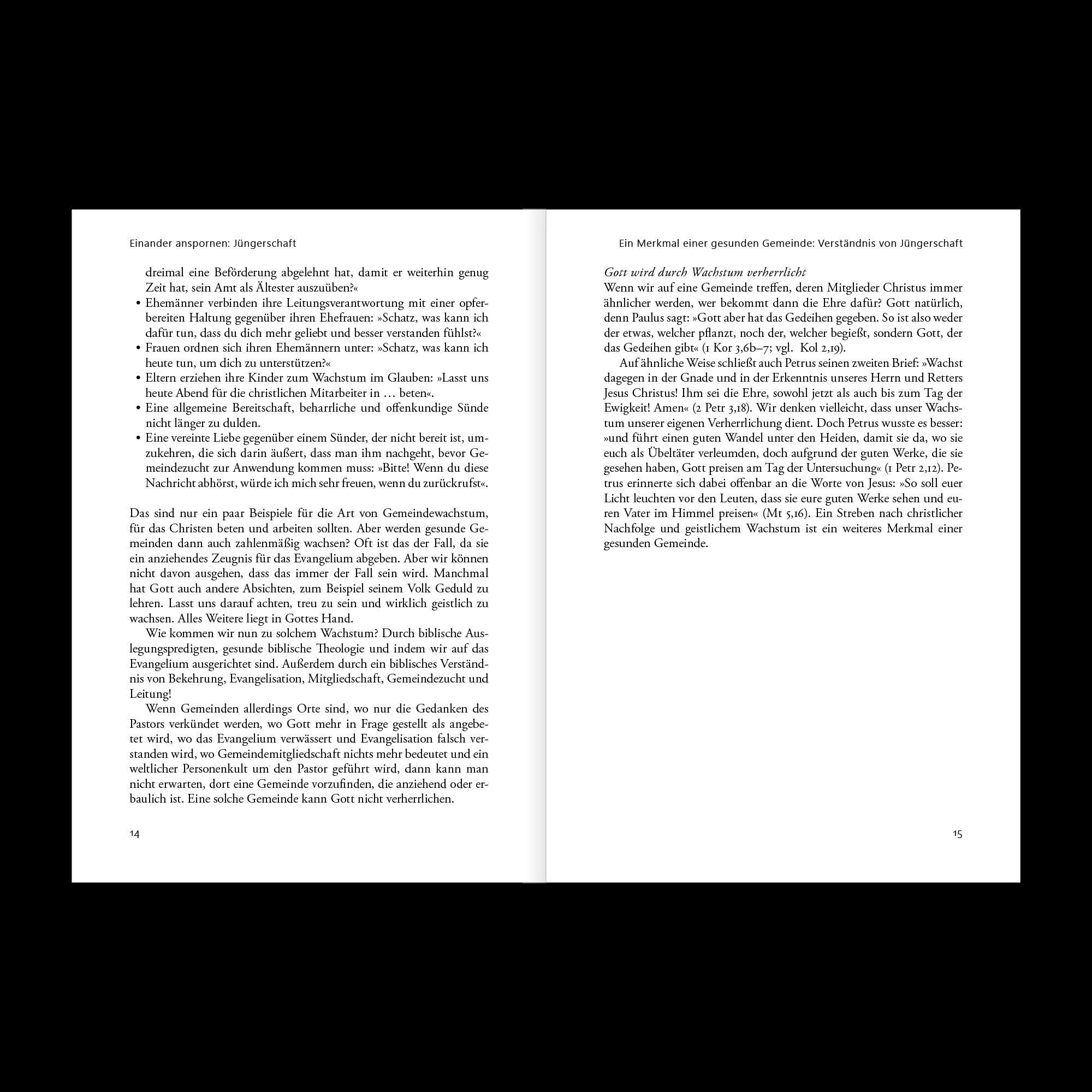 Beispielinhalt (Bild) Einander anspornen