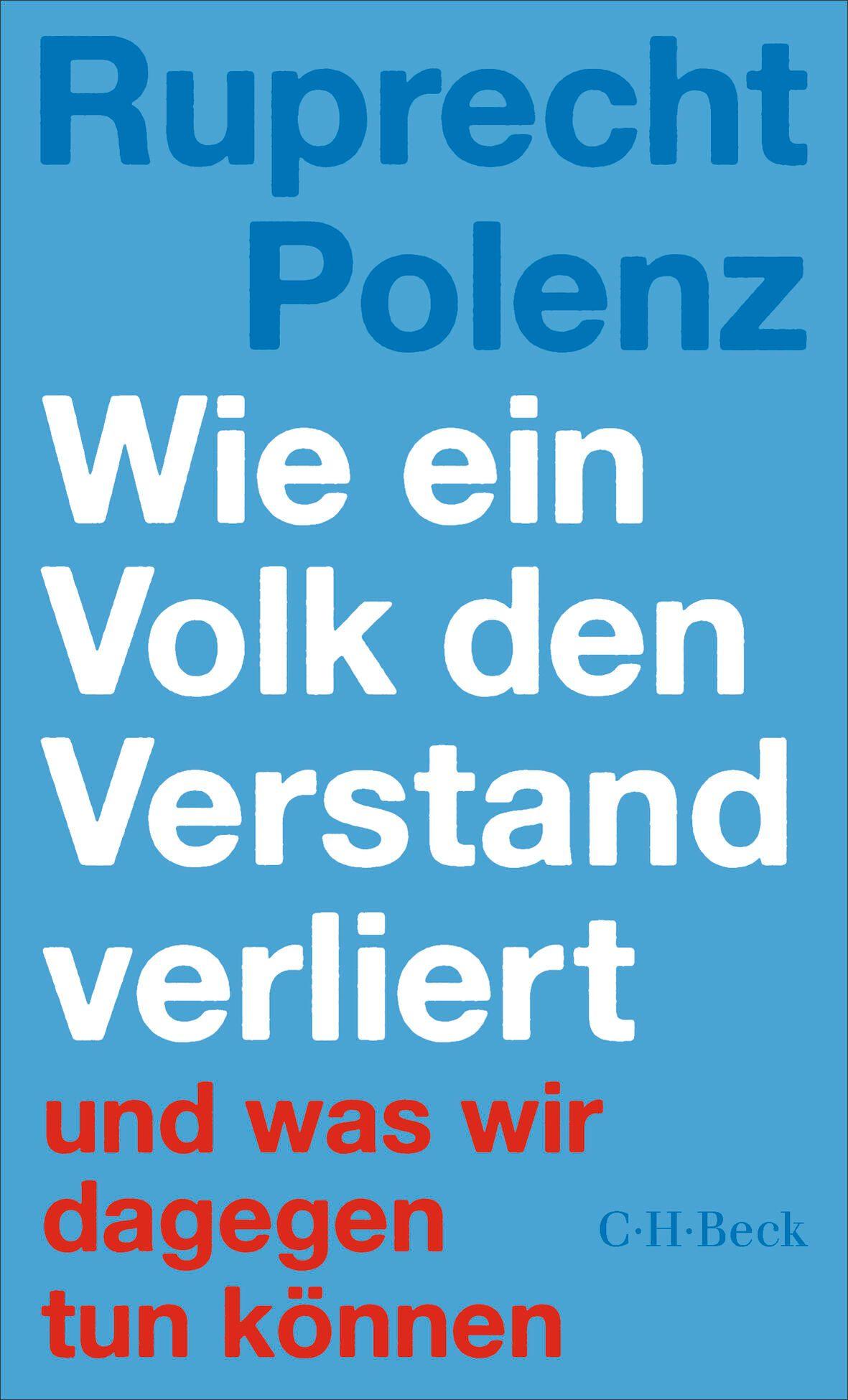 Vorderes Coverbild Wie ein Volk den Verstand verliert