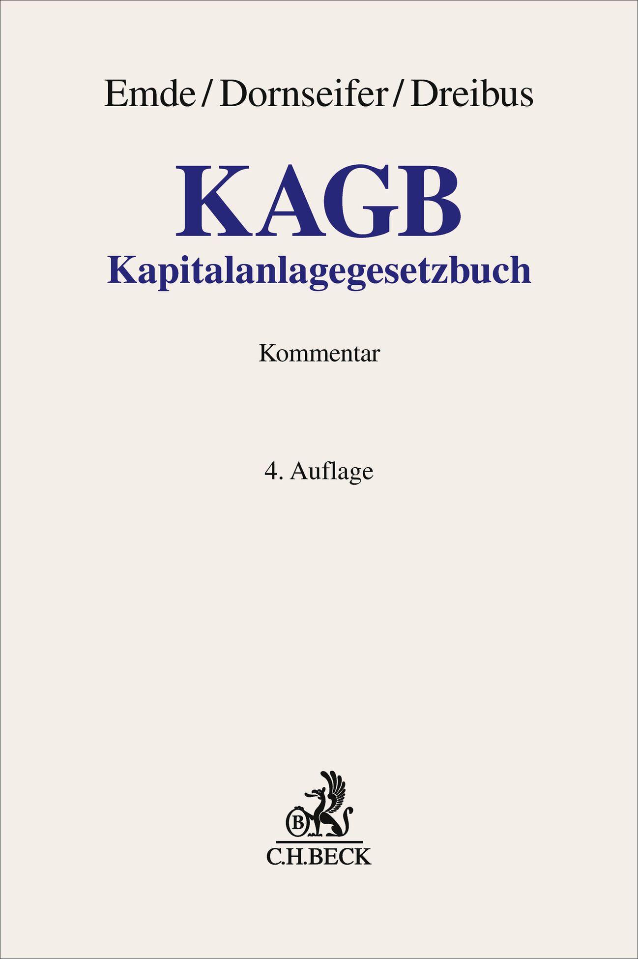 Vorderes Coverbild Kapitalanlagegesetzbuch. KAGB