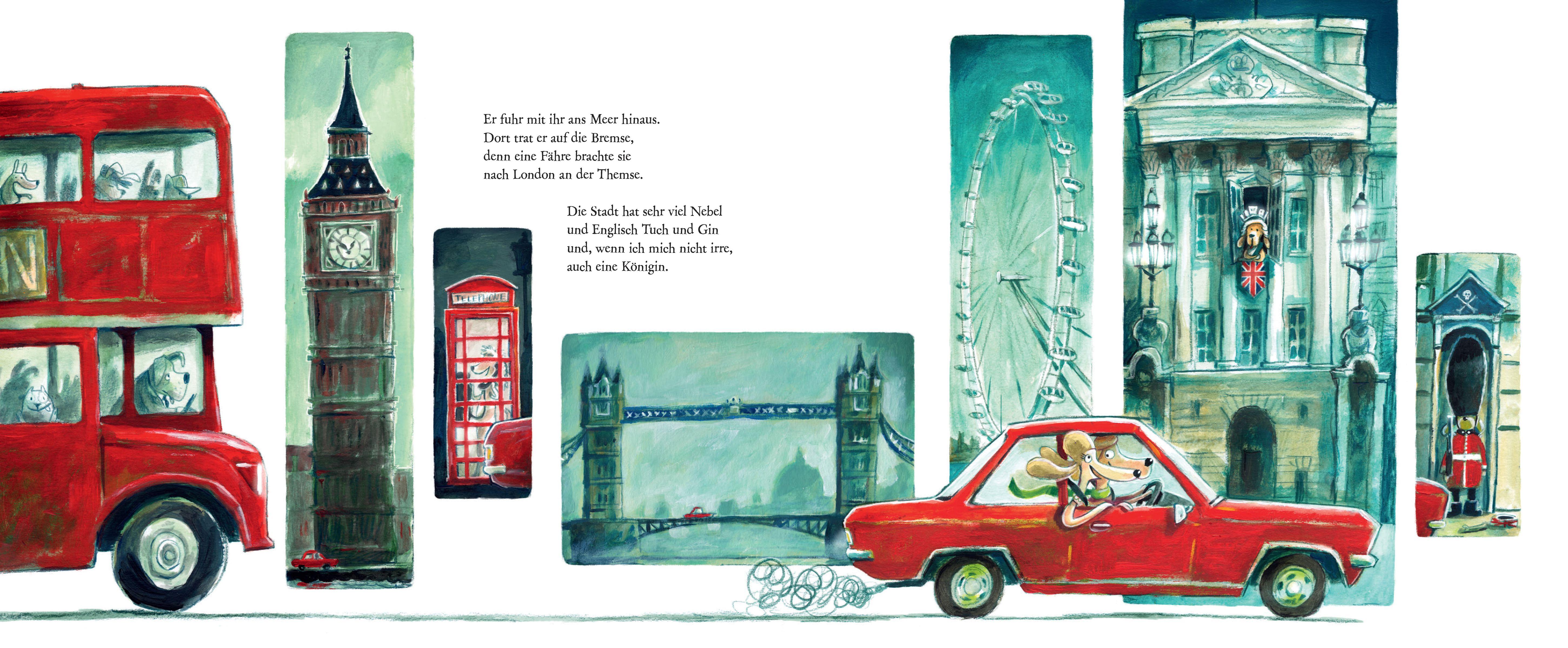 Beispielinhalt (Bild) Der Reisepudel Archibald