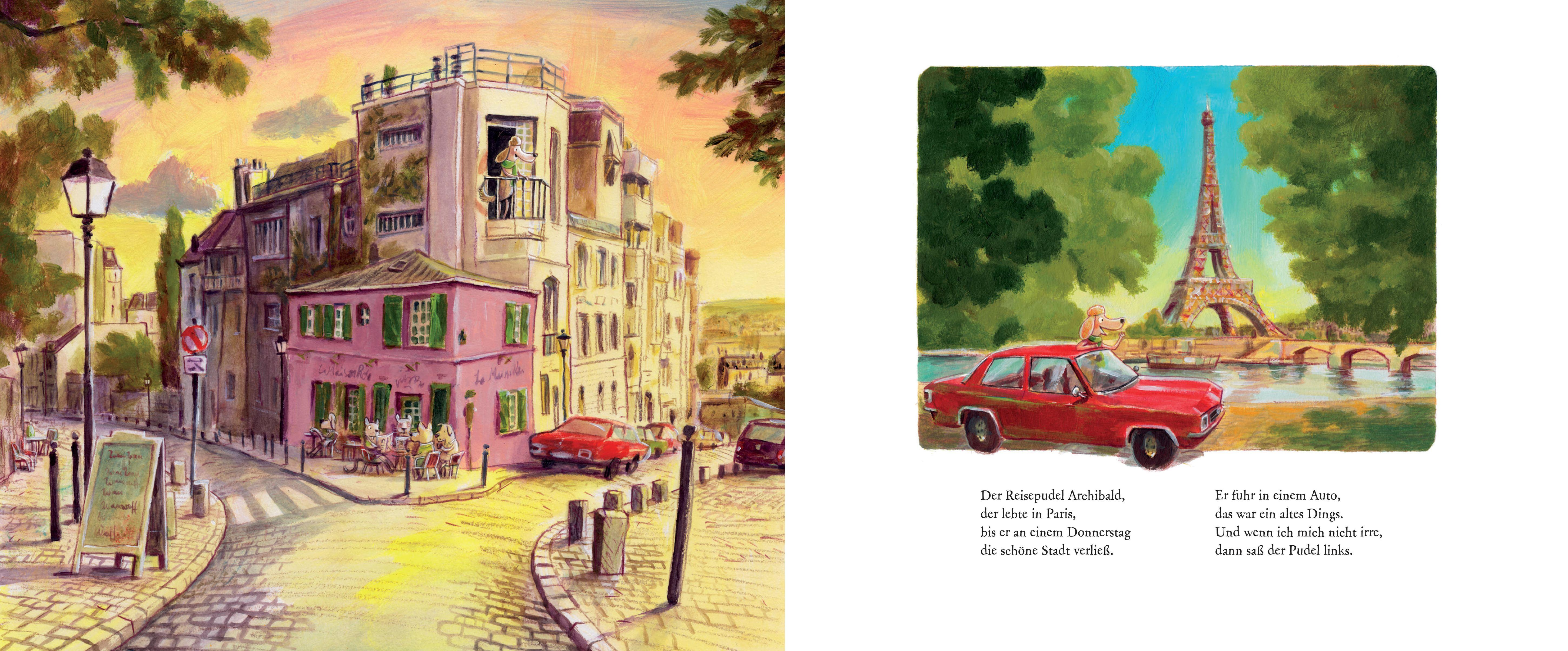 Beispielinhalt (Bild) Der Reisepudel Archibald