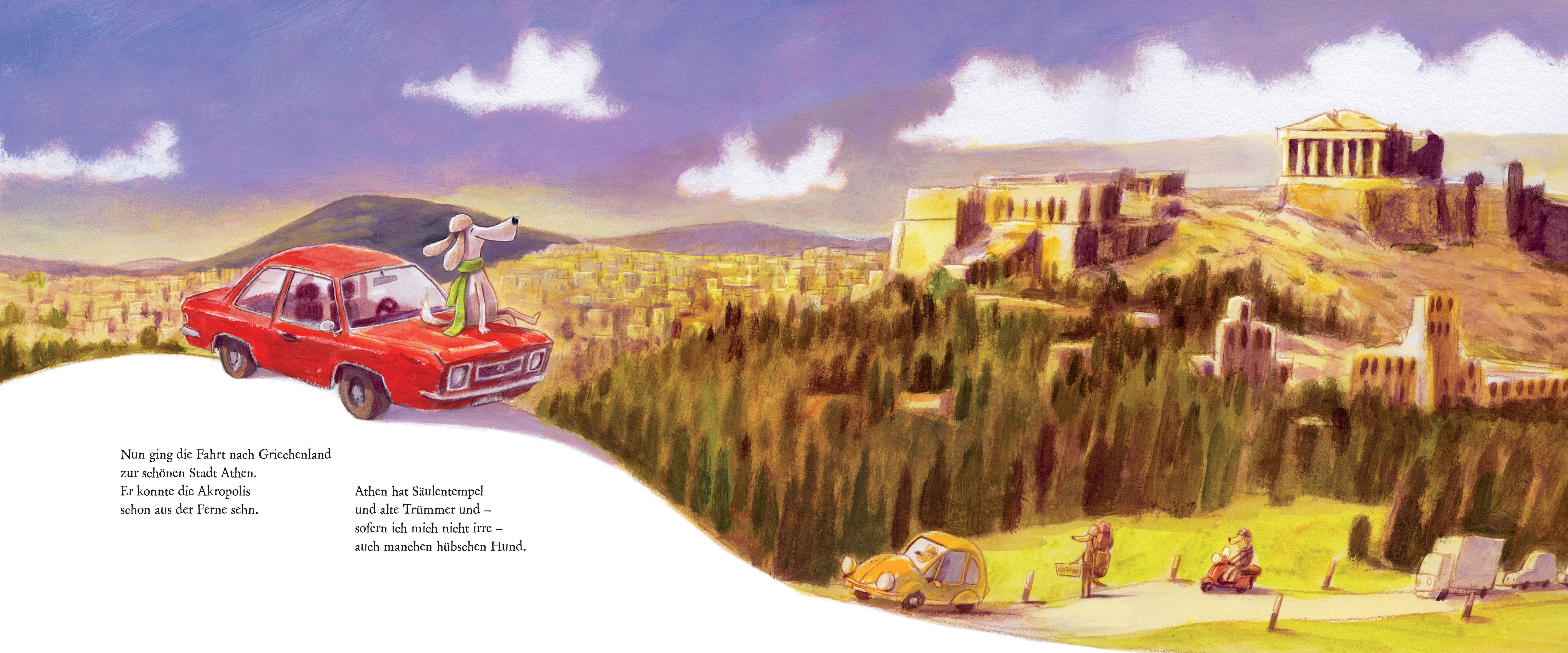 Beispielinhalt (Bild) Der Reisepudel Archibald