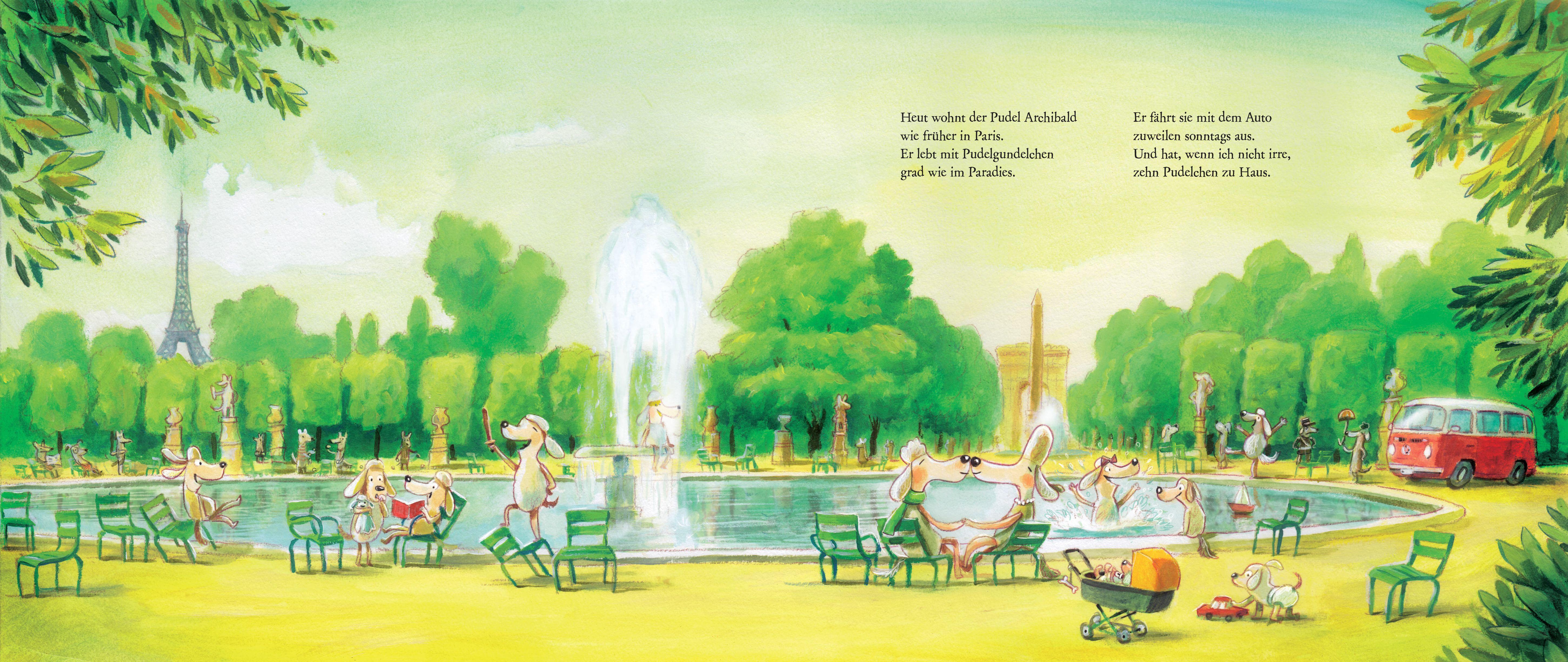 Beispielinhalt (Bild) Der Reisepudel Archibald