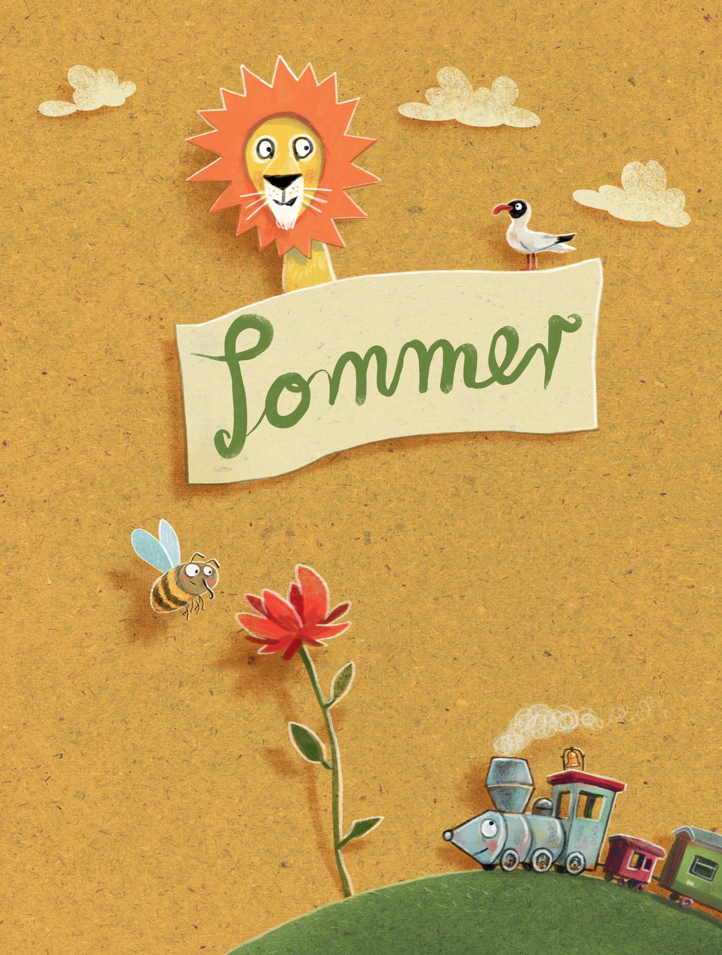 Beispielinhalt (Bild) Das gereimte Jahr - Das große James-Krüss-Sprachbastelbuch