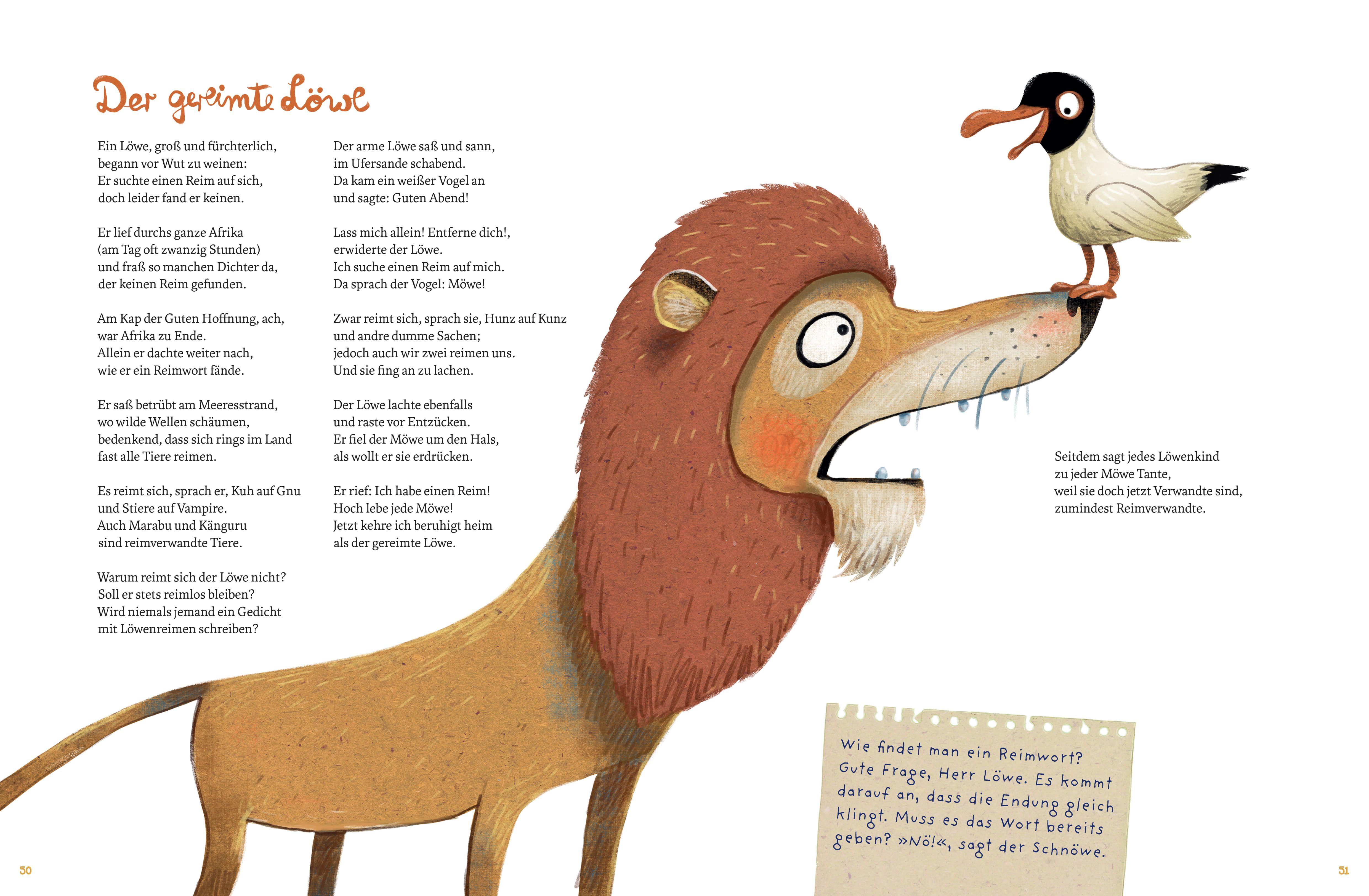 Beispielinhalt (Bild) Das gereimte Jahr - Das große James-Krüss-Sprachbastelbuch