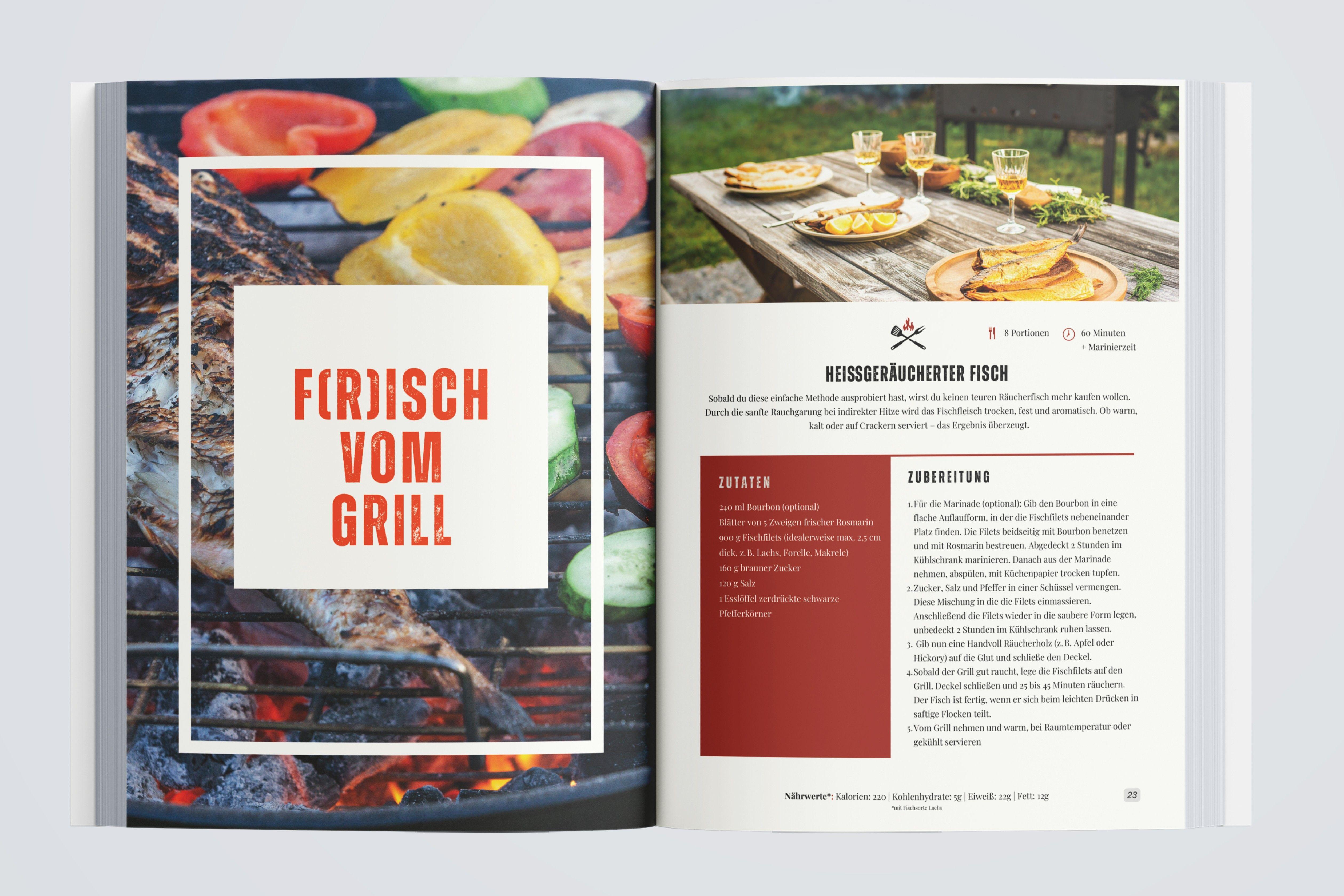 Beispielinhalt (Bild) Grillen für Männer: Schürze an, Klappe zu! 100 ehrliche Rezepte für Kohle-, Gas- & Kohlegrill | Mit Tipps vom Profi