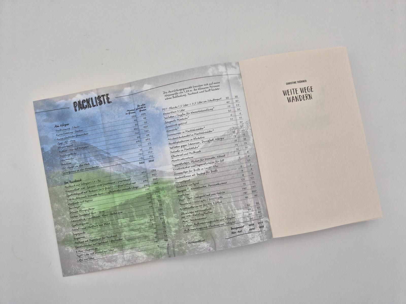 Beispielinhalt (Bild) Weite Wege Wandern