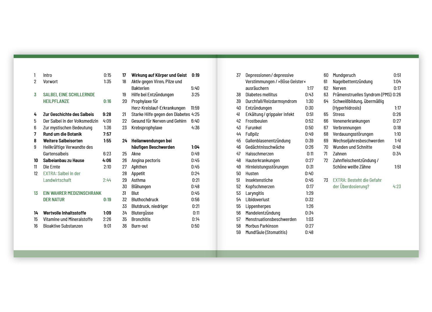 Beispielinhalt (Bild) Salbei - Mutter aller Heilpflanzen. Hörbuch