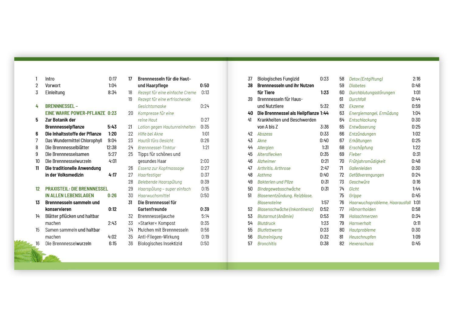 Beispielinhalt (Bild) Brennnessel. Hörbuch