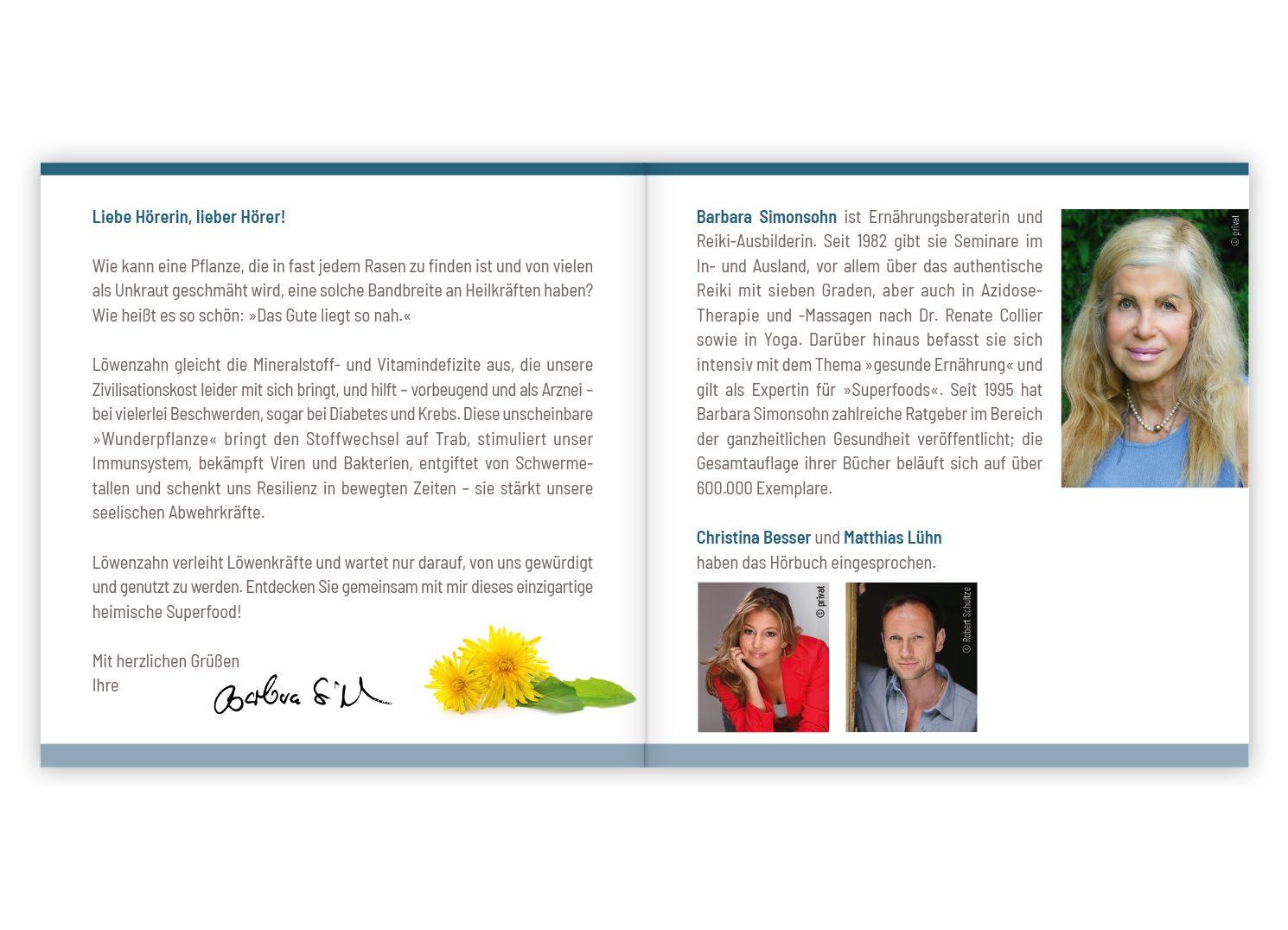 Beispielinhalt (Bild) Löwenzahn - Wunderkraut für Resilienz und Lebenskraft. Hörbuch