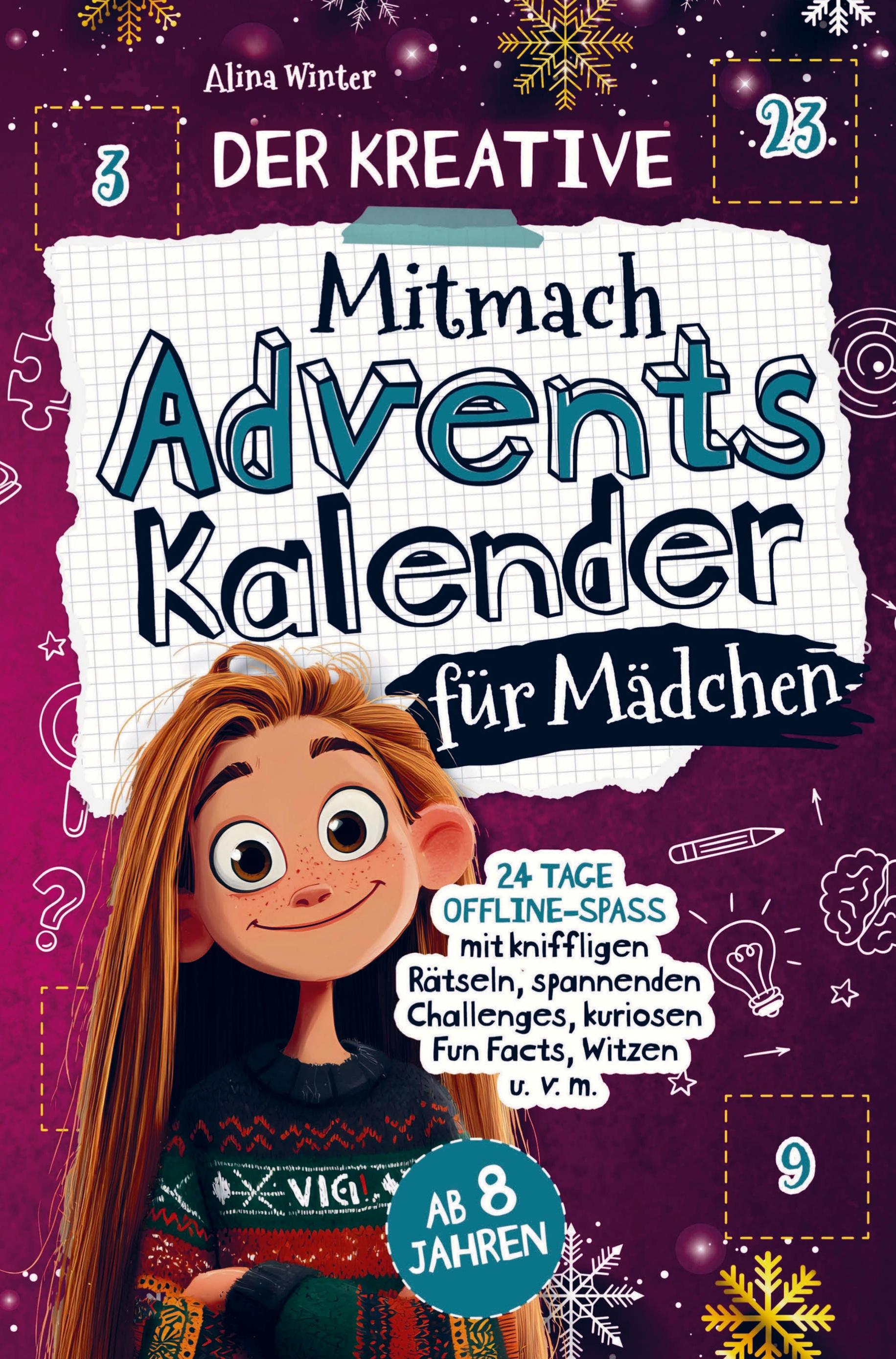 Vorderes Coverbild Der kreative Mitmach-Adventskalender für Mädchen