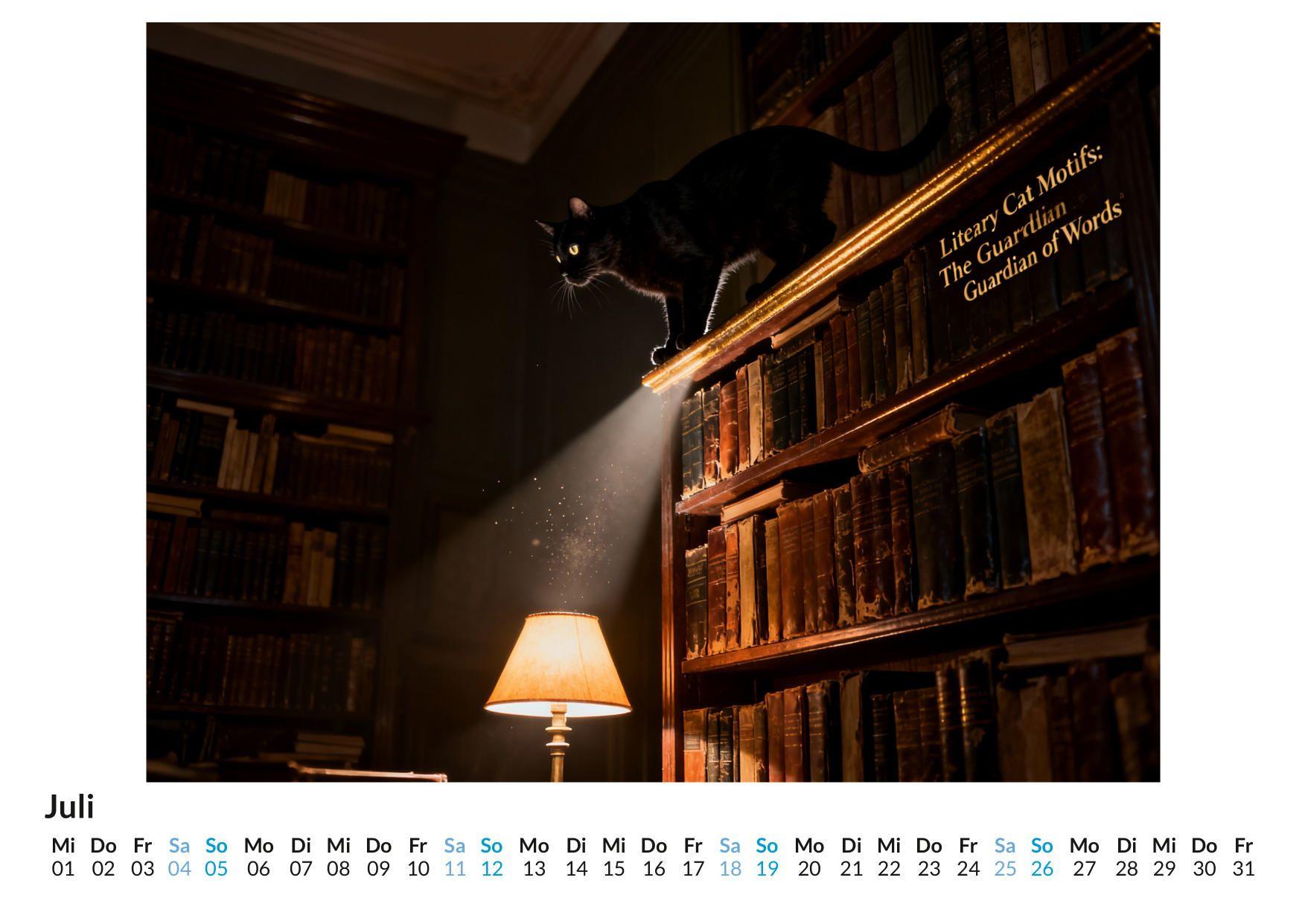 Beispielinhalt (Bild) Literarische Katzenmotive