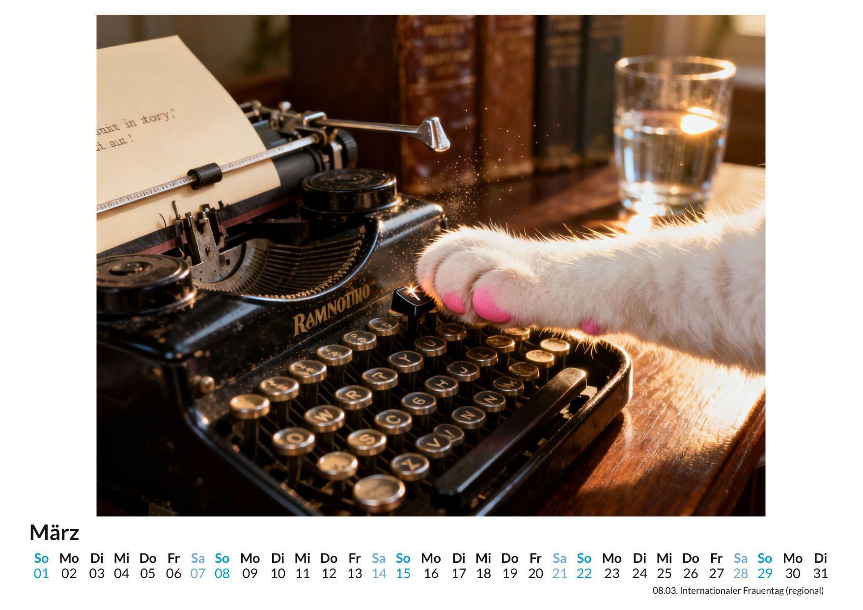 Beispielinhalt (Bild) Literarische Katzenmotive