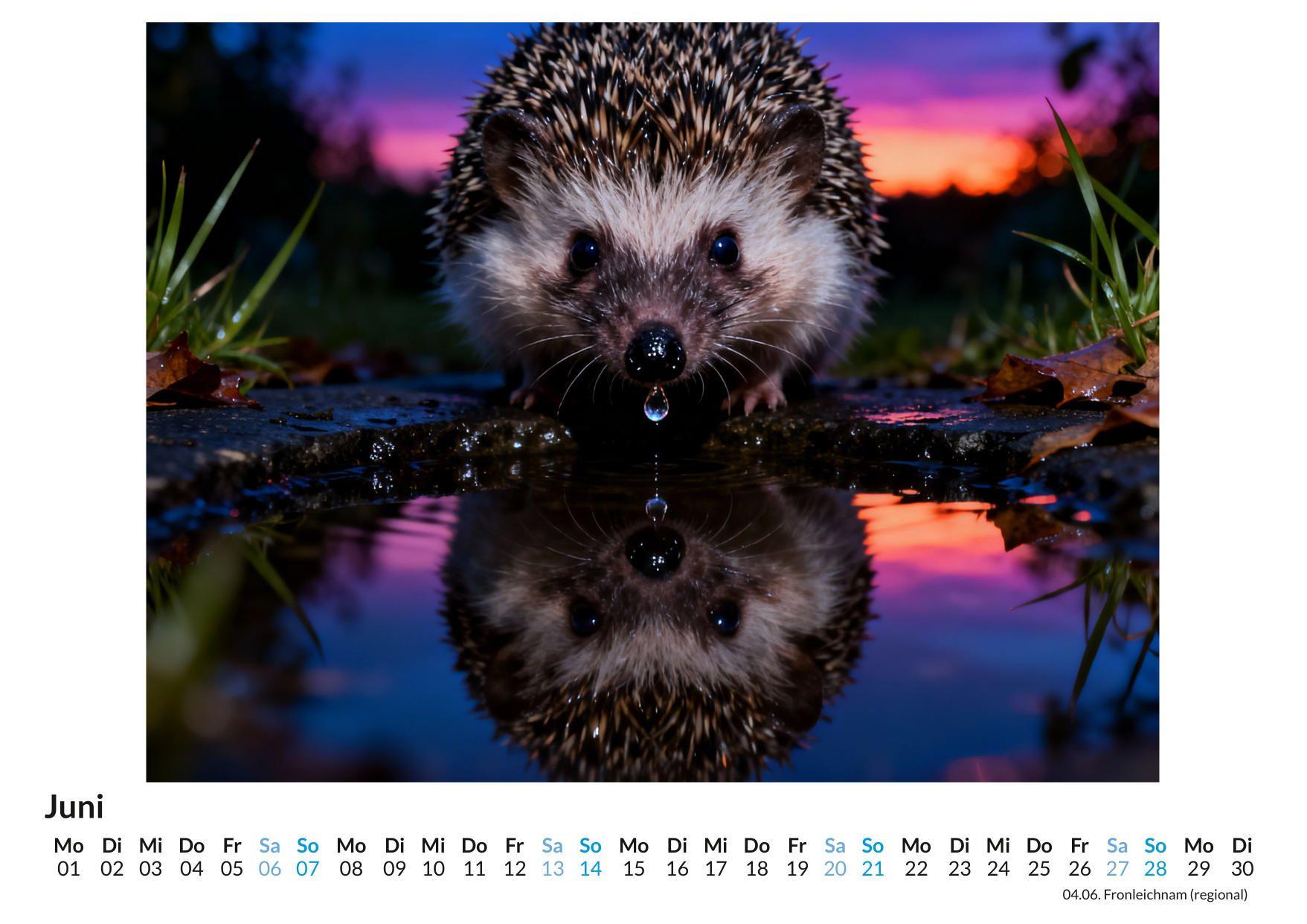 Beispielinhalt (Bild) Igel