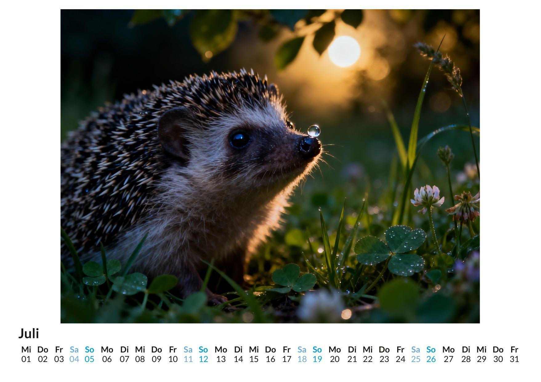 Beispielinhalt (Bild) Igel