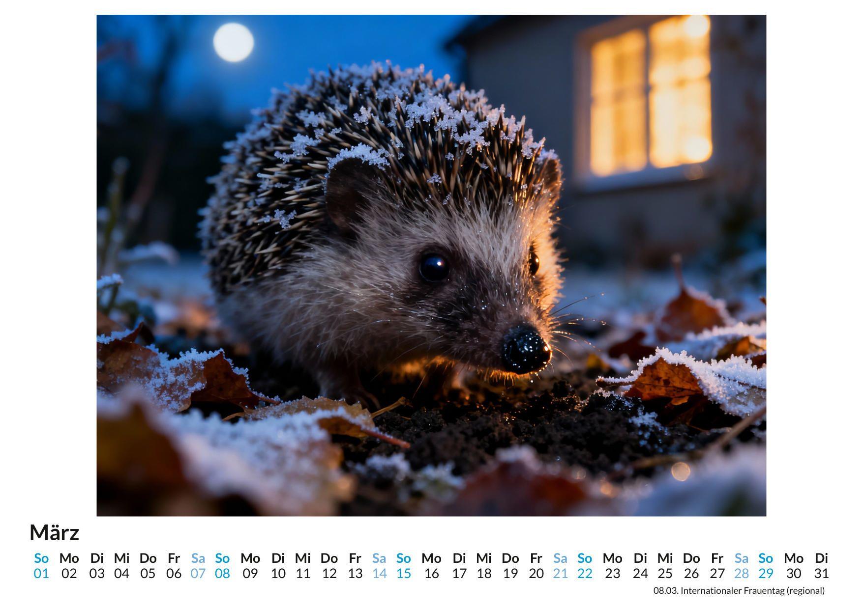 Beispielinhalt (Bild) Igel