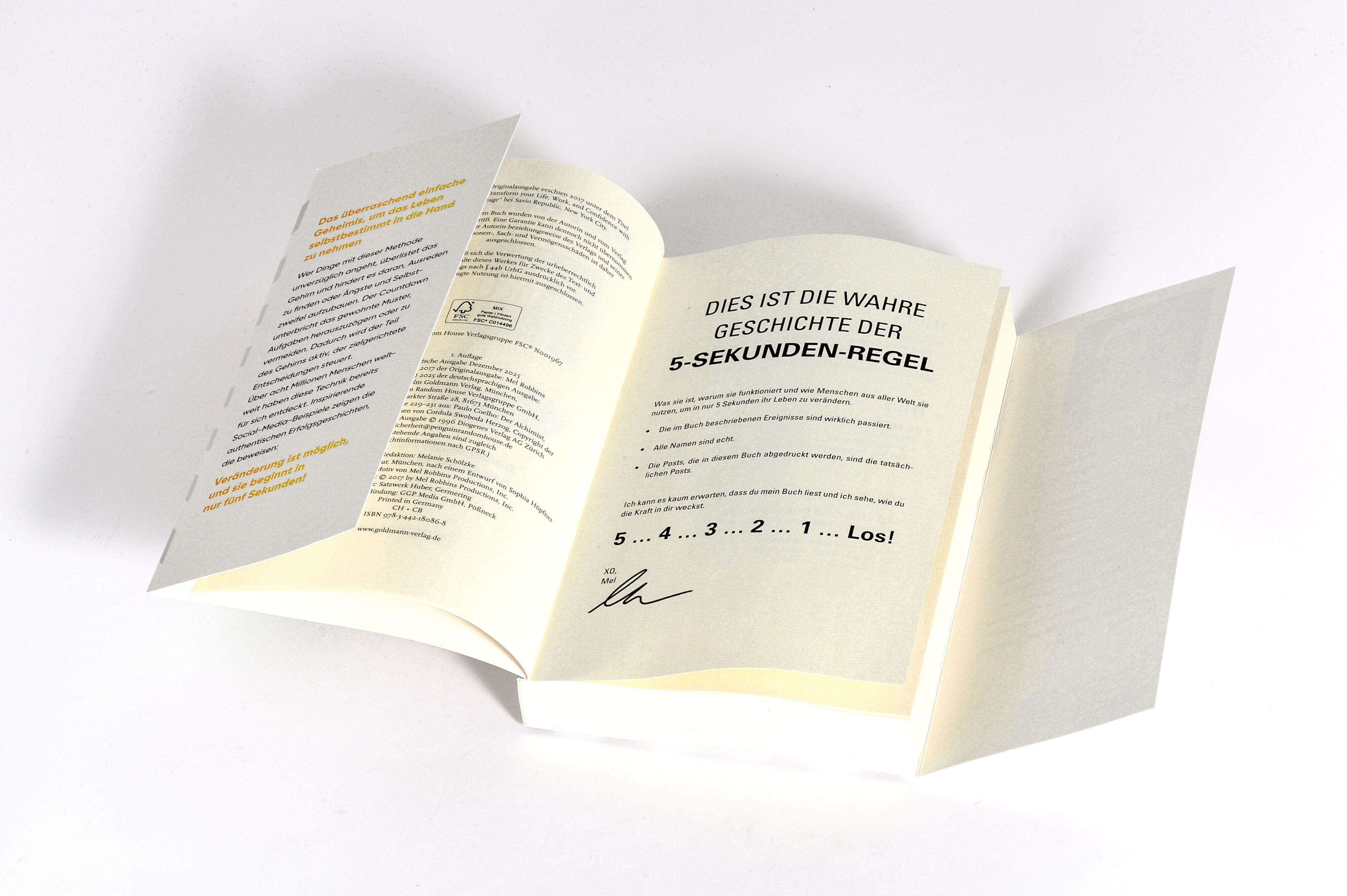 Beispielinhalt (Bild) Die 5-Sekunden-Regel