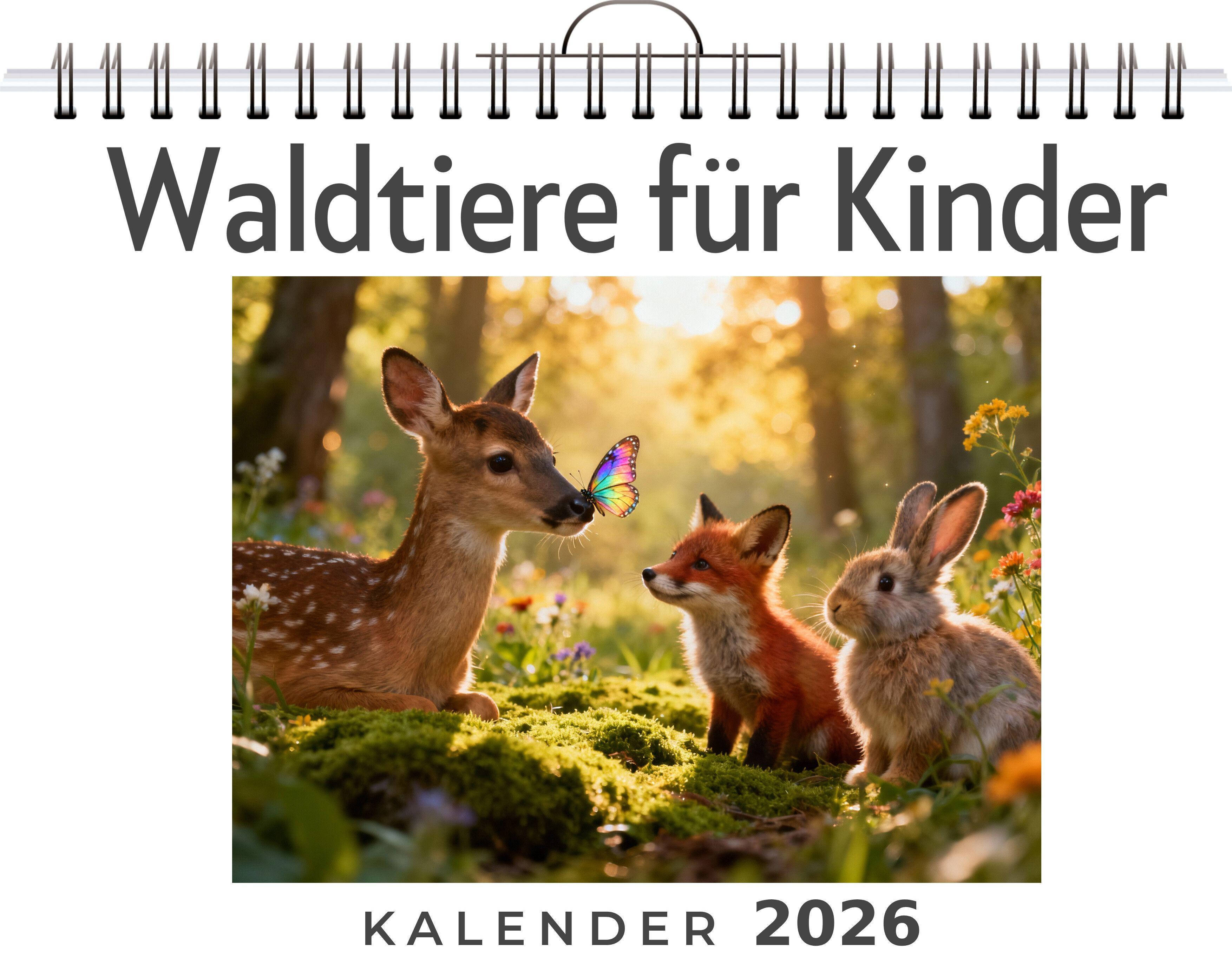 Vorderes Coverbild Waldtiere für Kinder